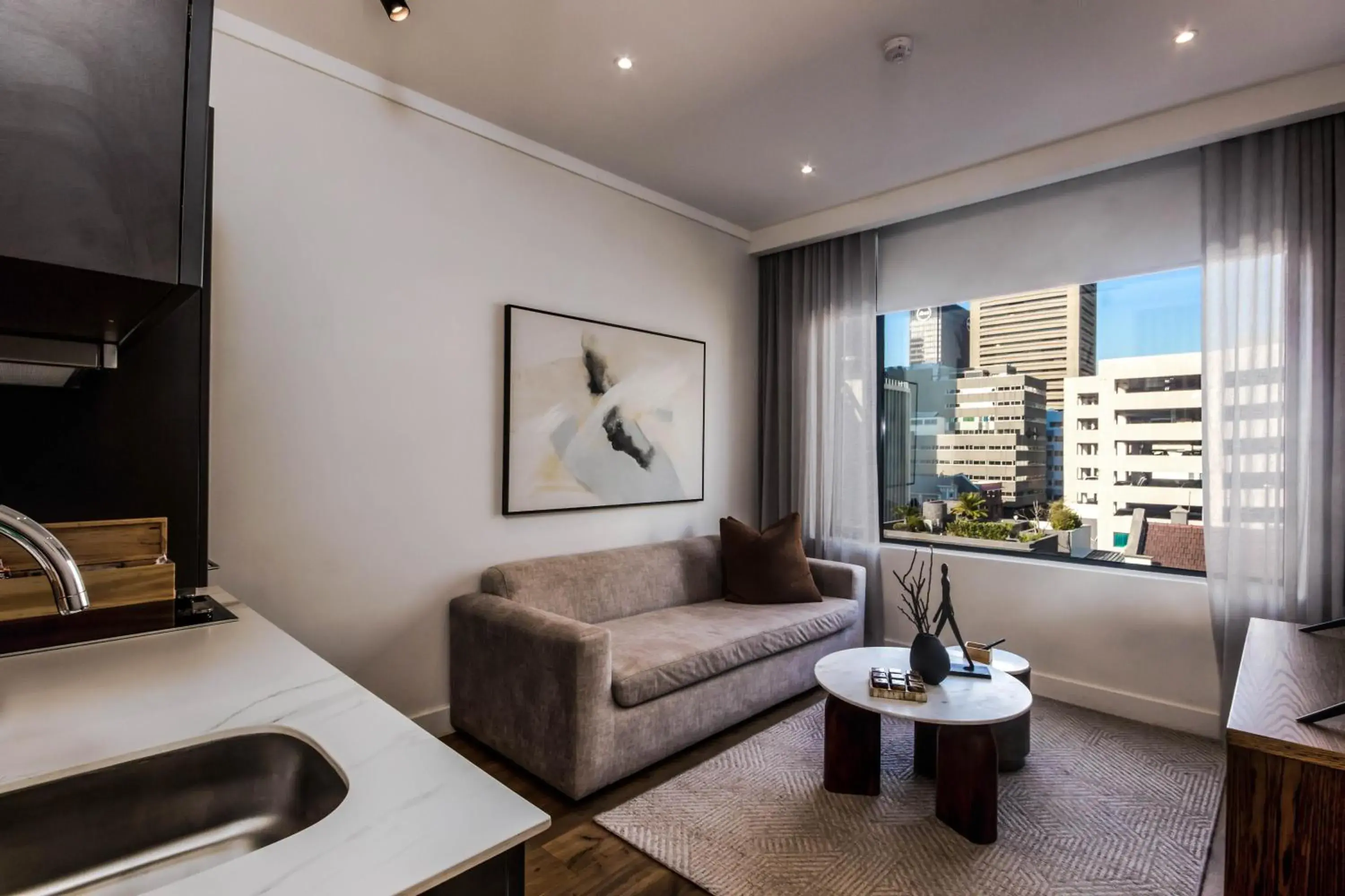 Seating area in The Barracks Apartments Seating area in The Barracks Apartments