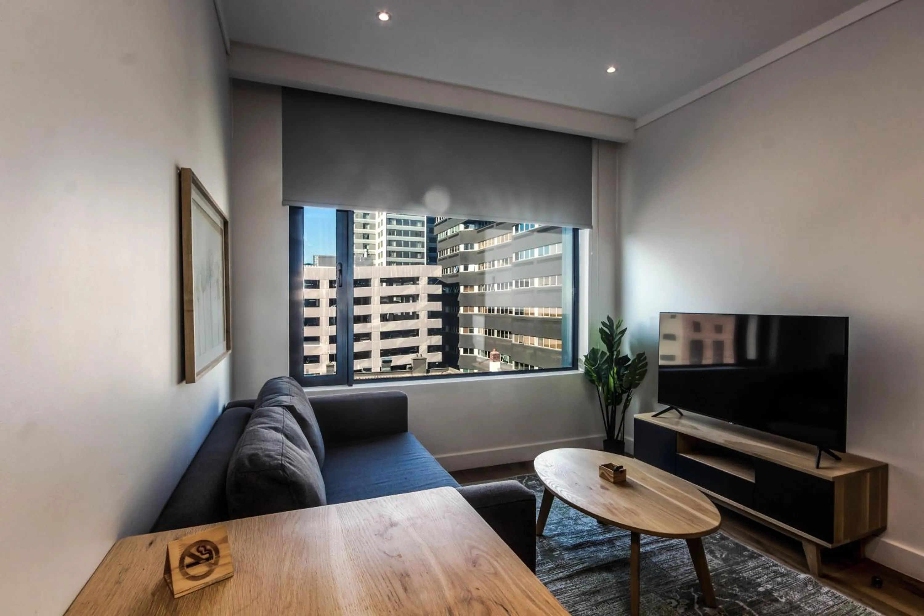 Seating area in The Barracks Apartments