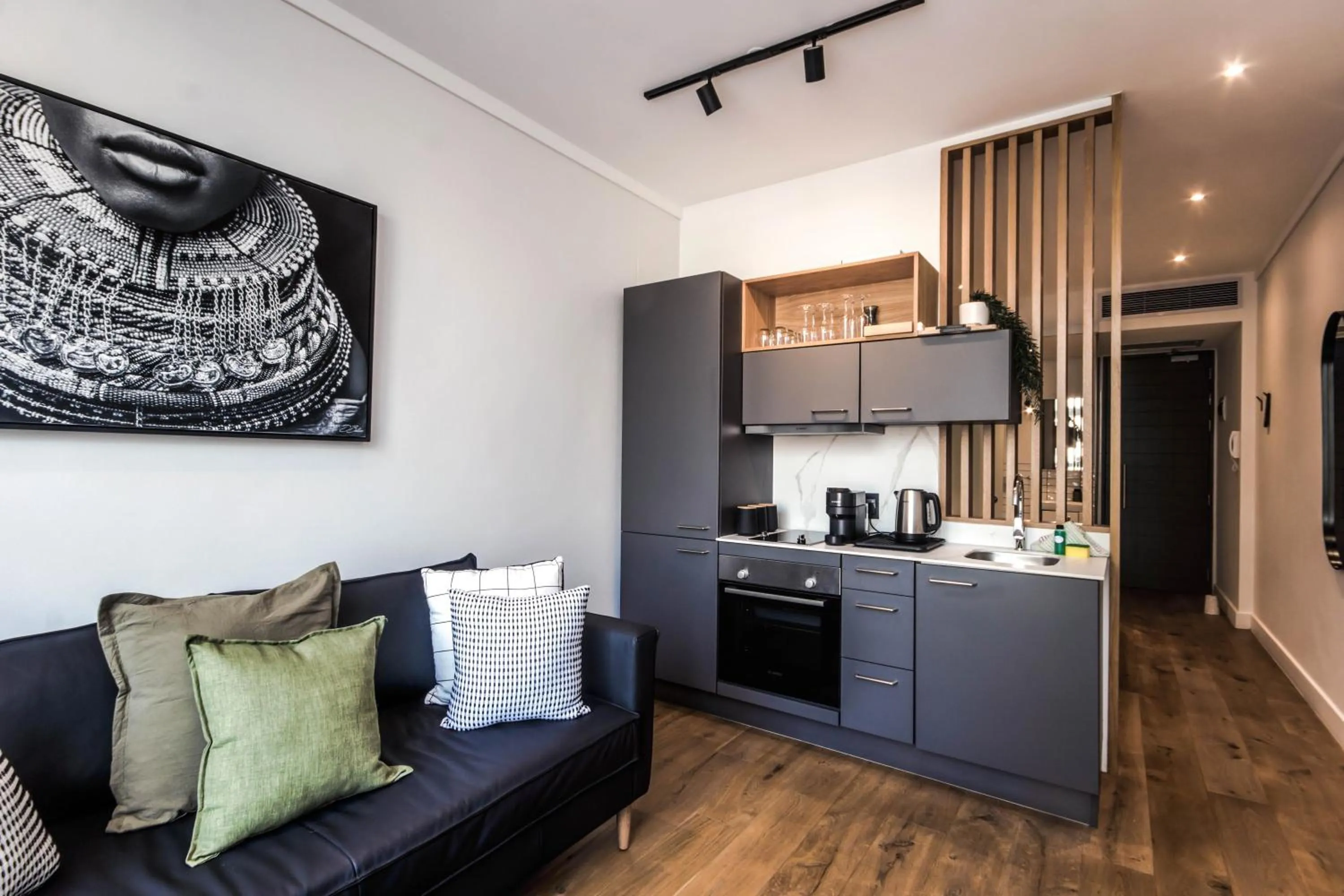 Kitchen or kitchenette in The Barracks Apartments