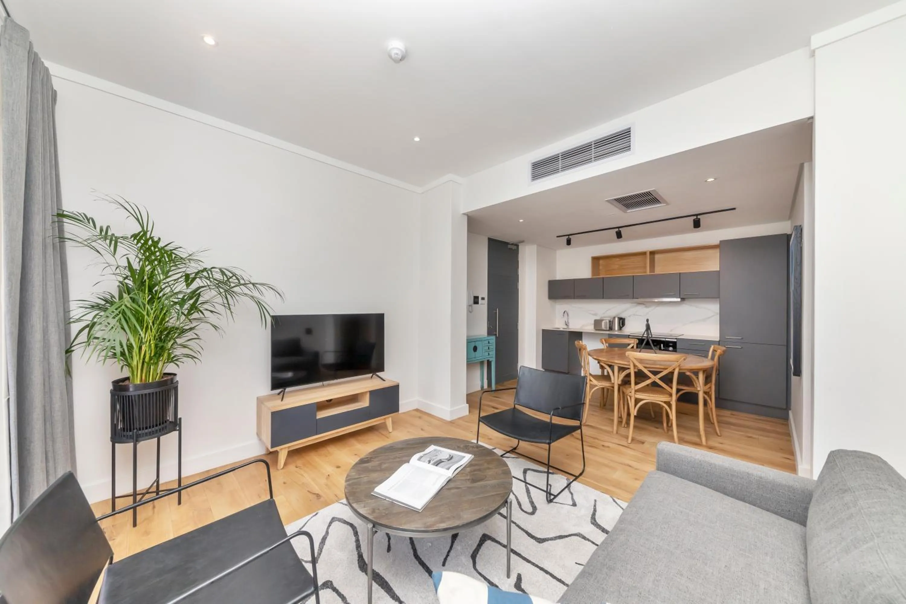 Living room in The Barracks Apartments