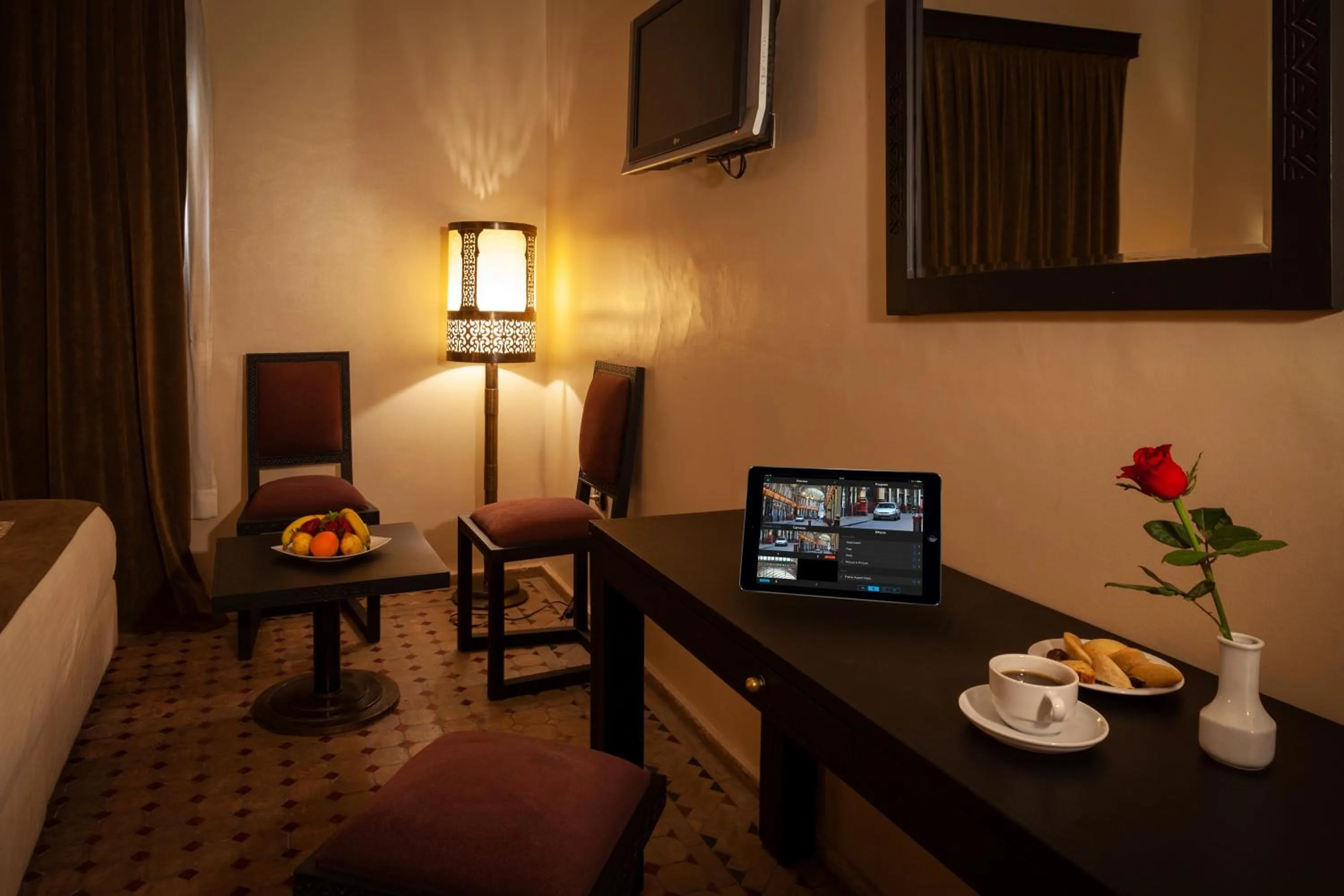 Decorative detail in Riad Marrakech By Hivernage