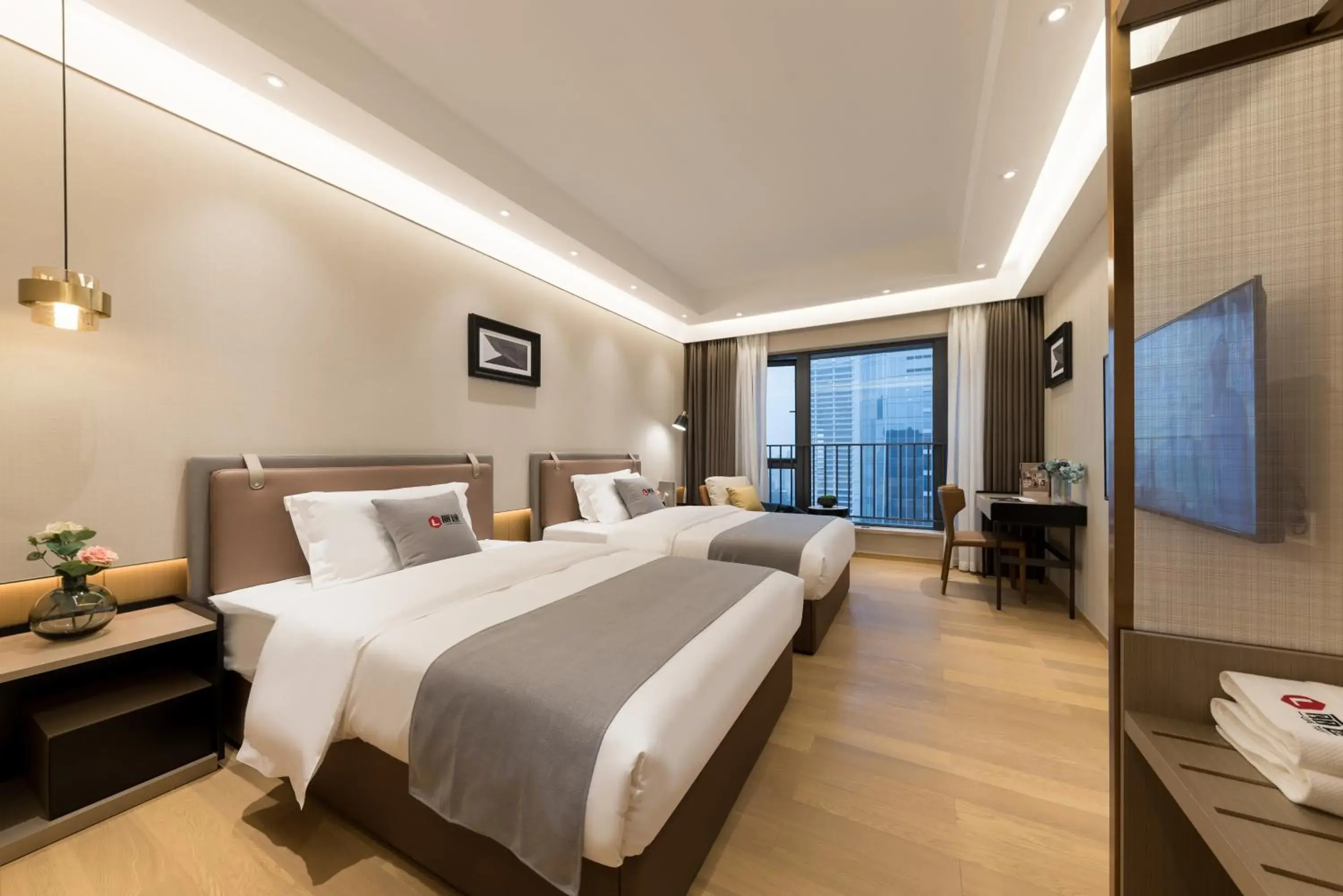 Deluxe Twin Room in Litour Hotel Financial City Keyun Road Metro Guangzhou Deluxe Twin Room in Litour Hotel Financial City Keyun Road Metro Guangzhou