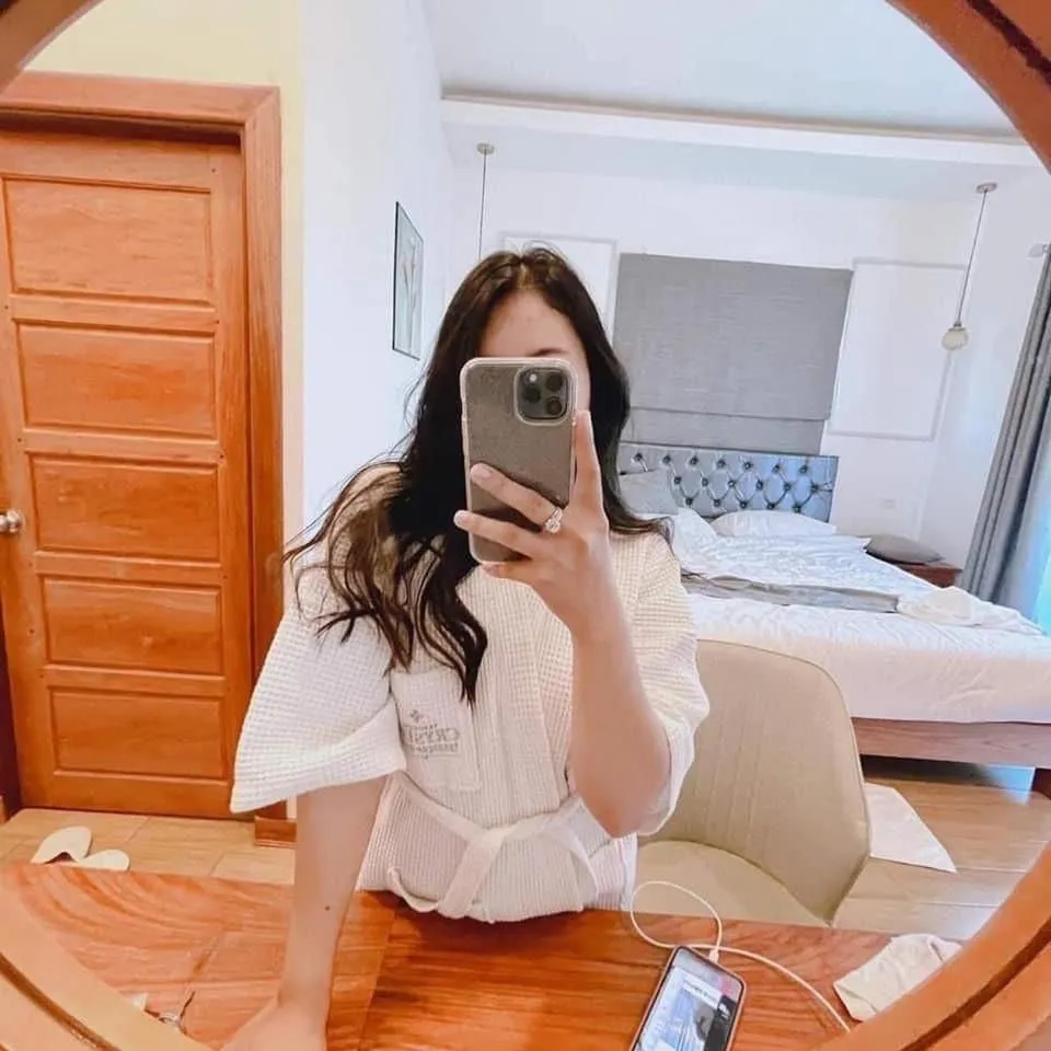 Bed in VangVieng Crystal Boutique Hotel