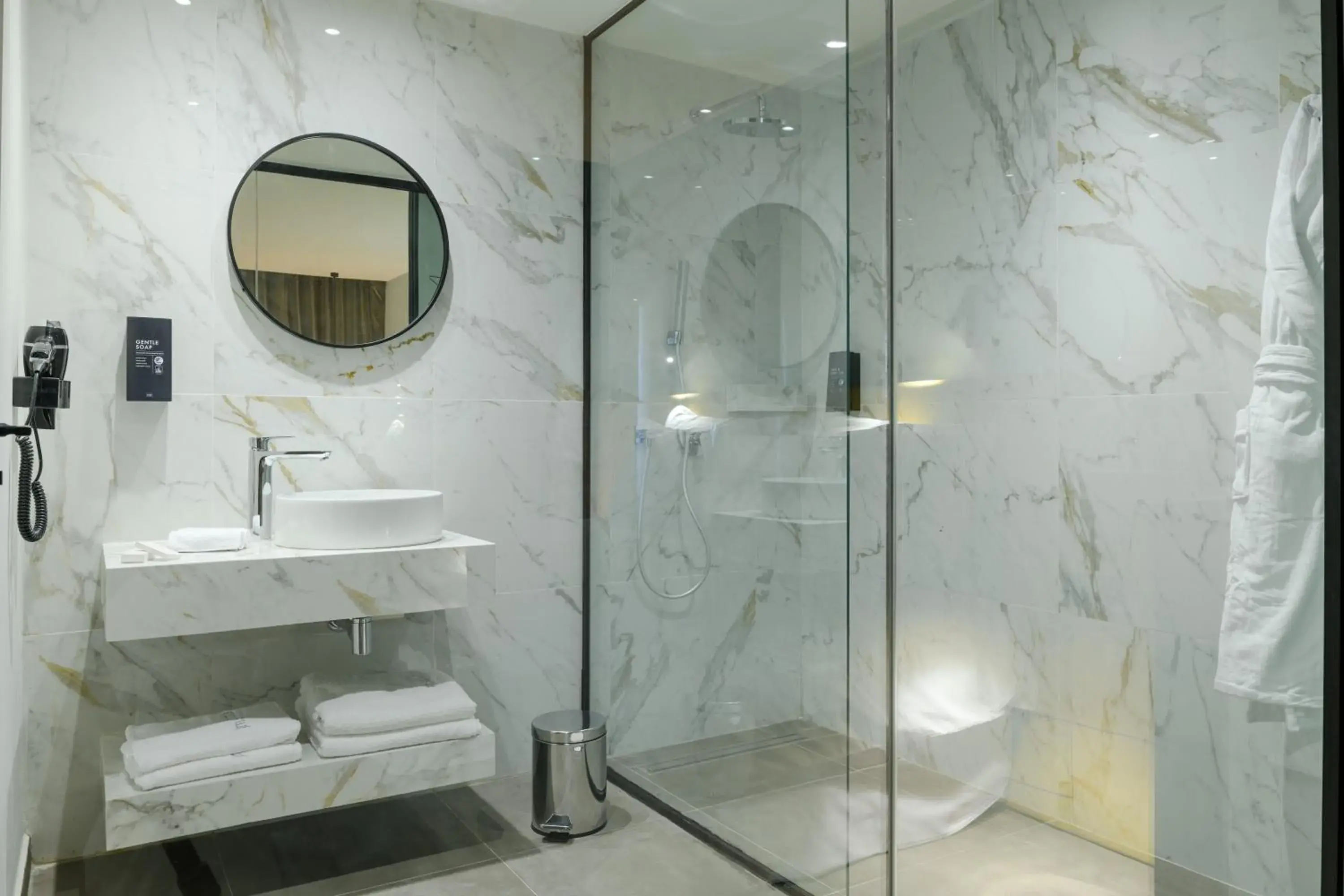 Bathroom in JM Suites Hotel Eco-Friendly Casablanca Bathroom in JM Suites Hotel Eco-Friendly Casablanca