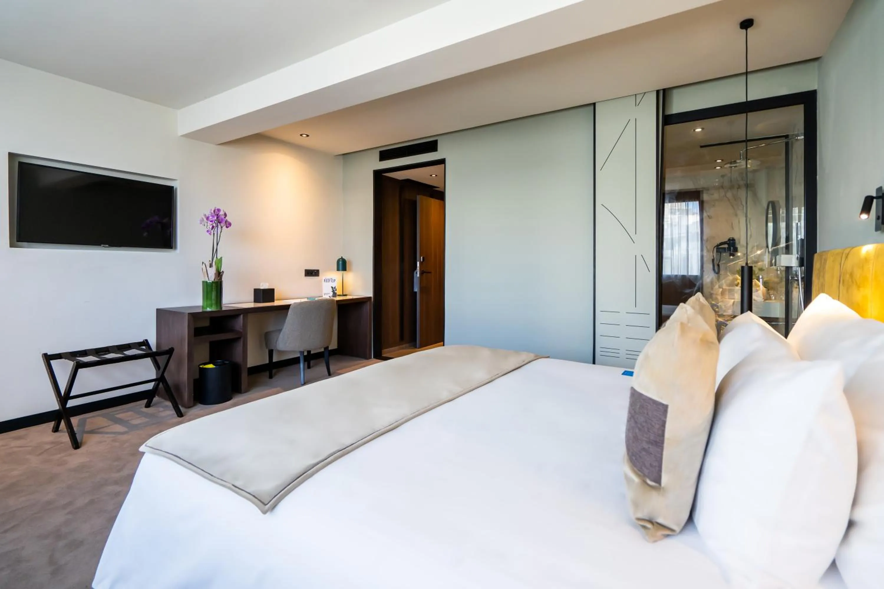 Bed in JM Suites Hotel Eco-Friendly Casablanca