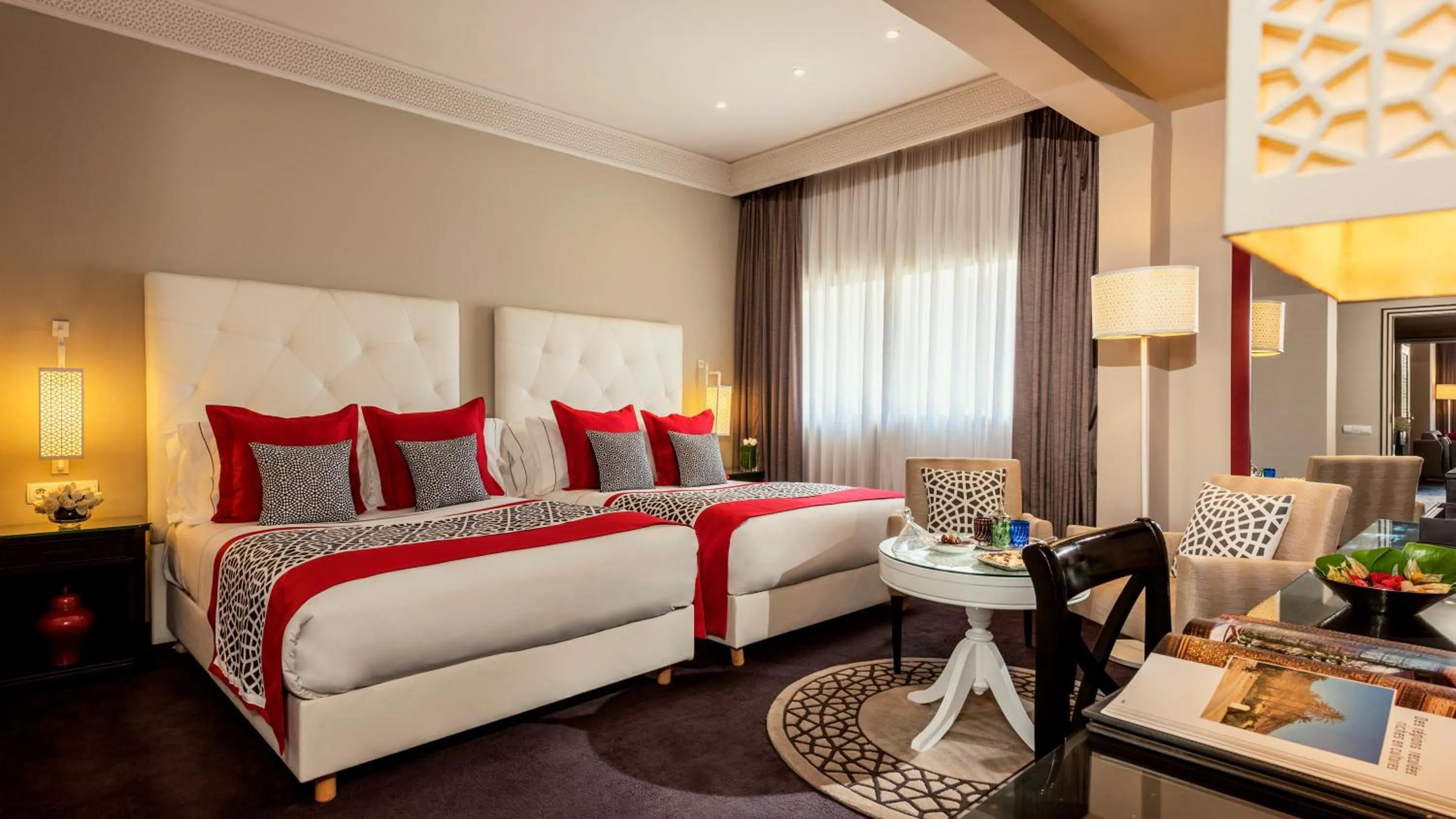 Bed in La Tour Hassan Palace