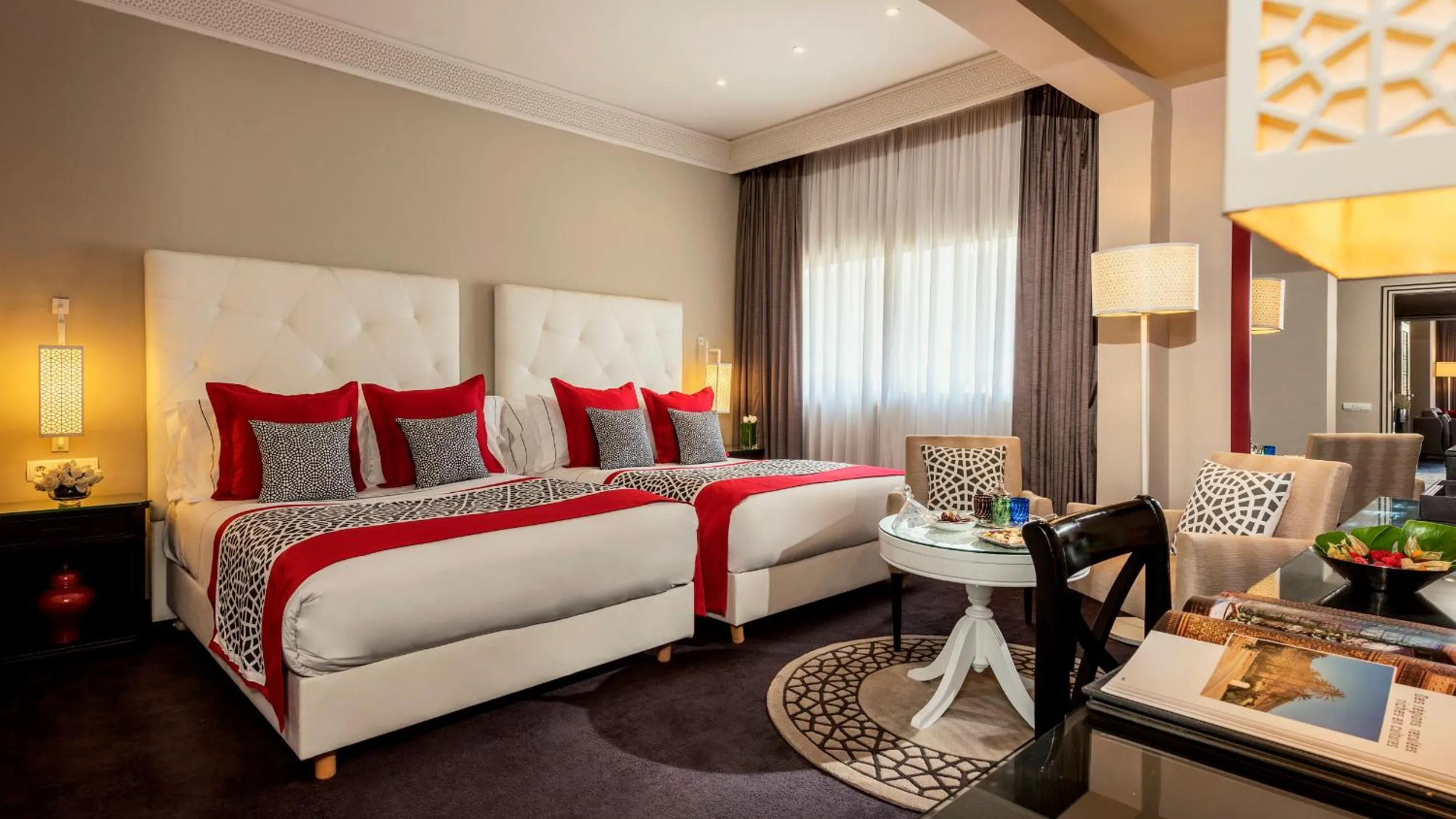 Bed in La Tour Hassan Palace