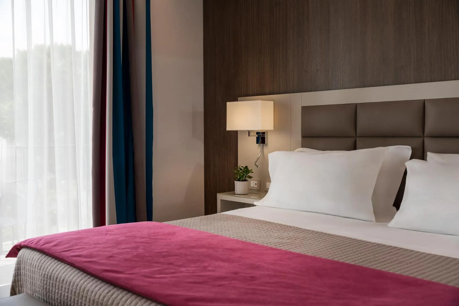 Bed in Grand Hotel San Marino