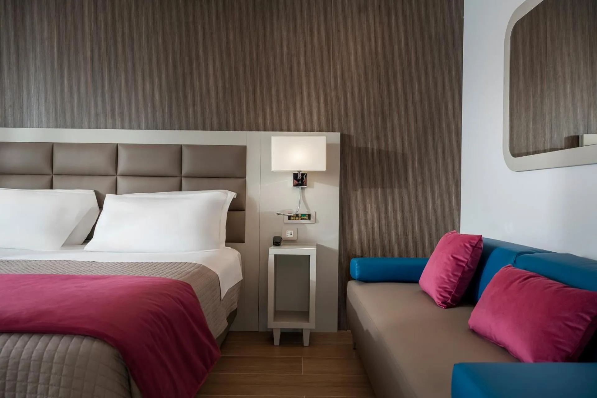 Bed in Grand Hotel San Marino