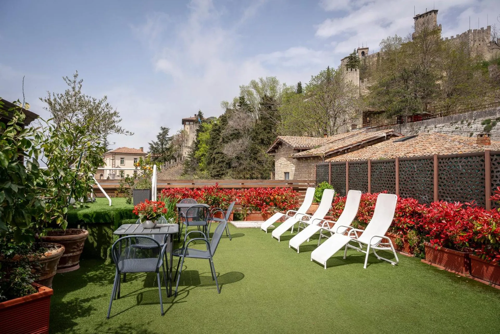 Garden in Grand Hotel San Marino