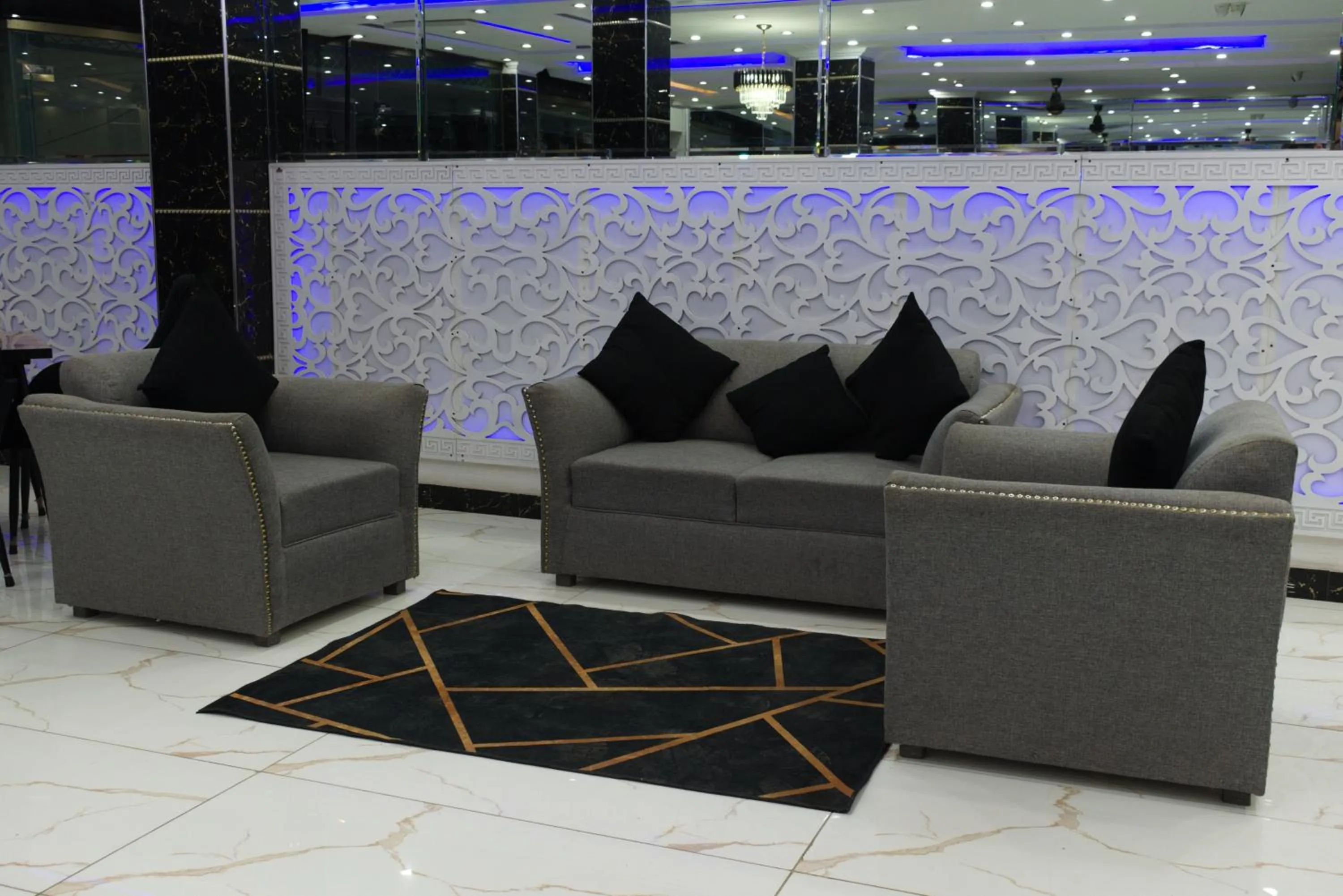 Seating area in Hotel Orange One