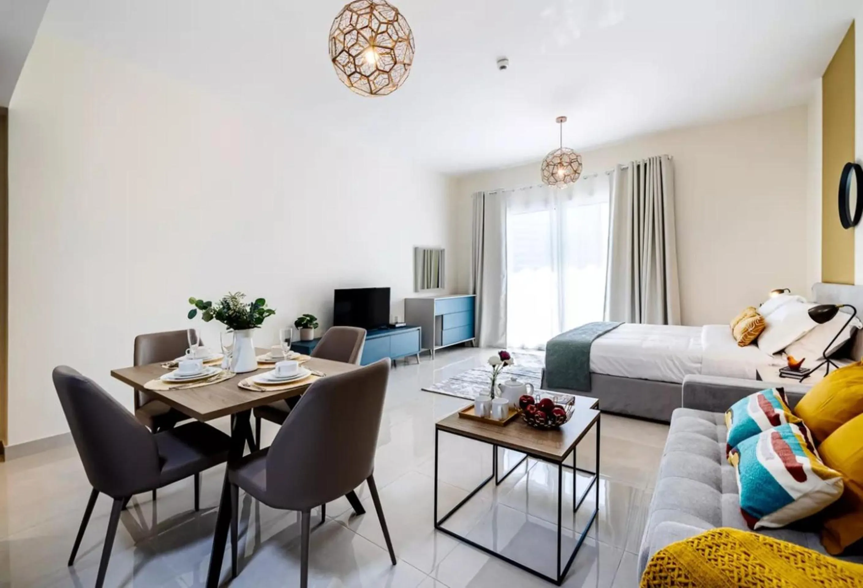 Living room in Home AG TOWER - 1011A & 1111A, Business Bay