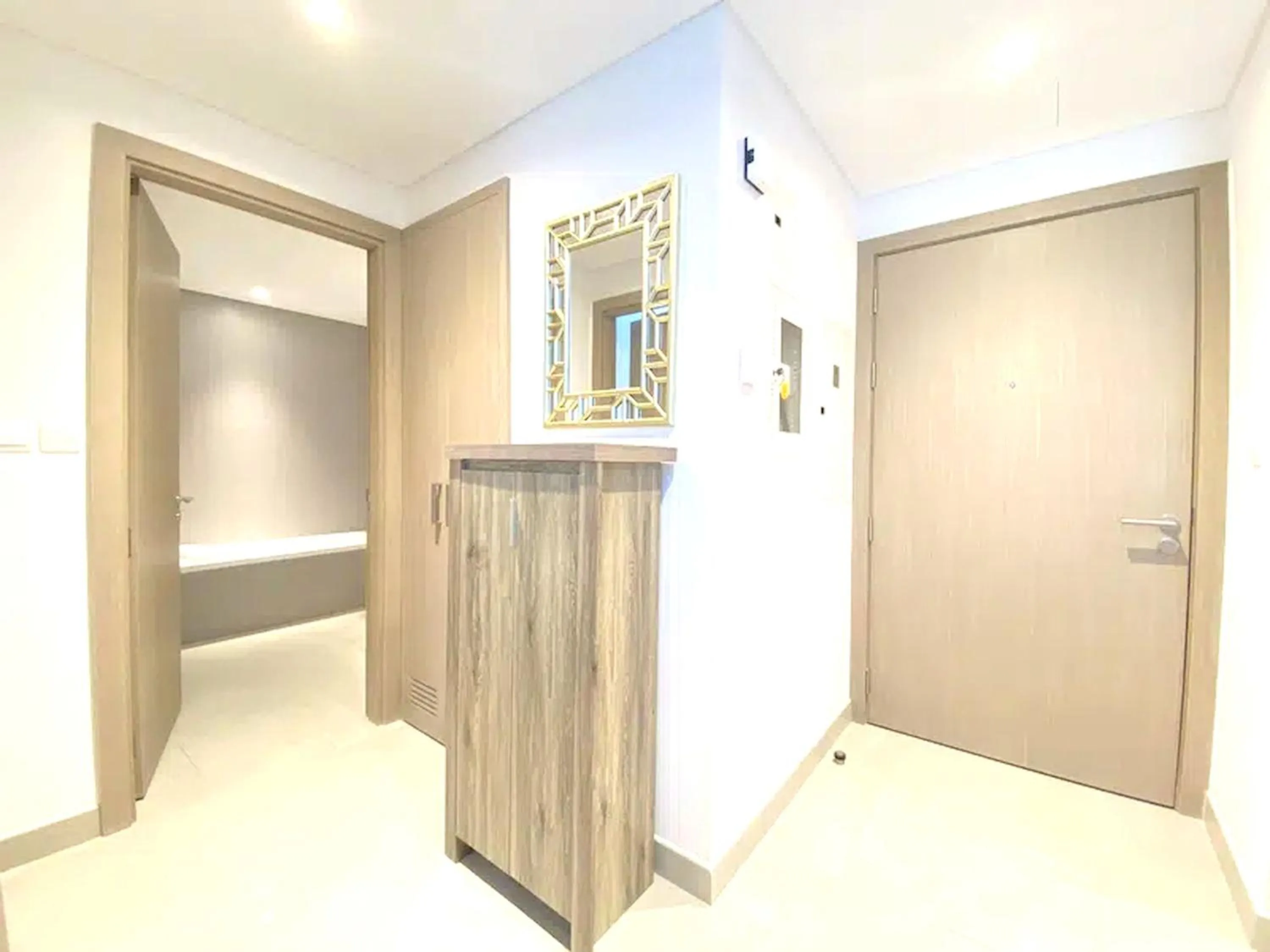 Bathroom in Super OYO 928 Home 436 Binghatti Mirage - 1Br, Jvc