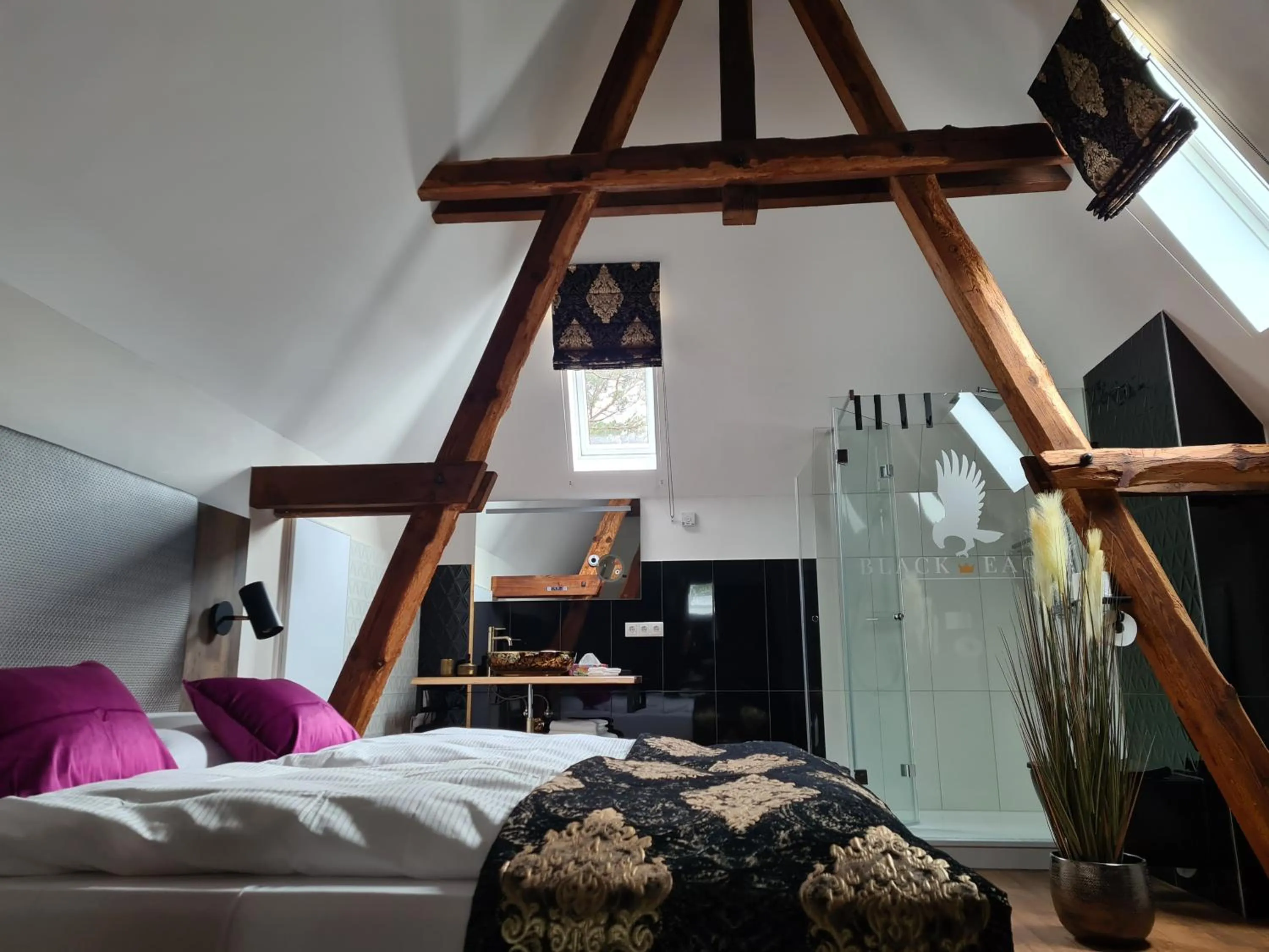 Bedroom, Bed in Residence Black Eagle Lubmin Strand