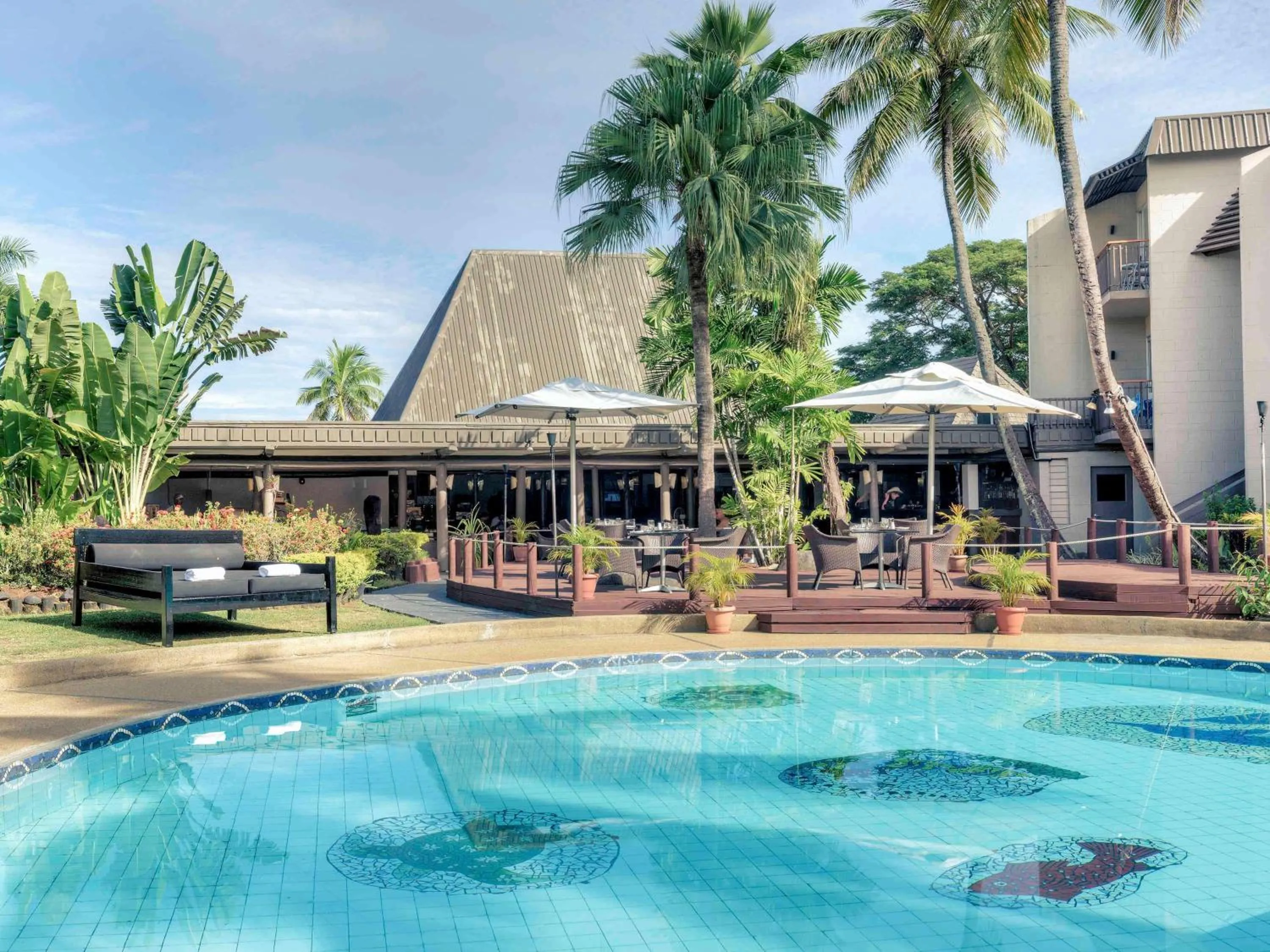Pool view in Mercure Nadi