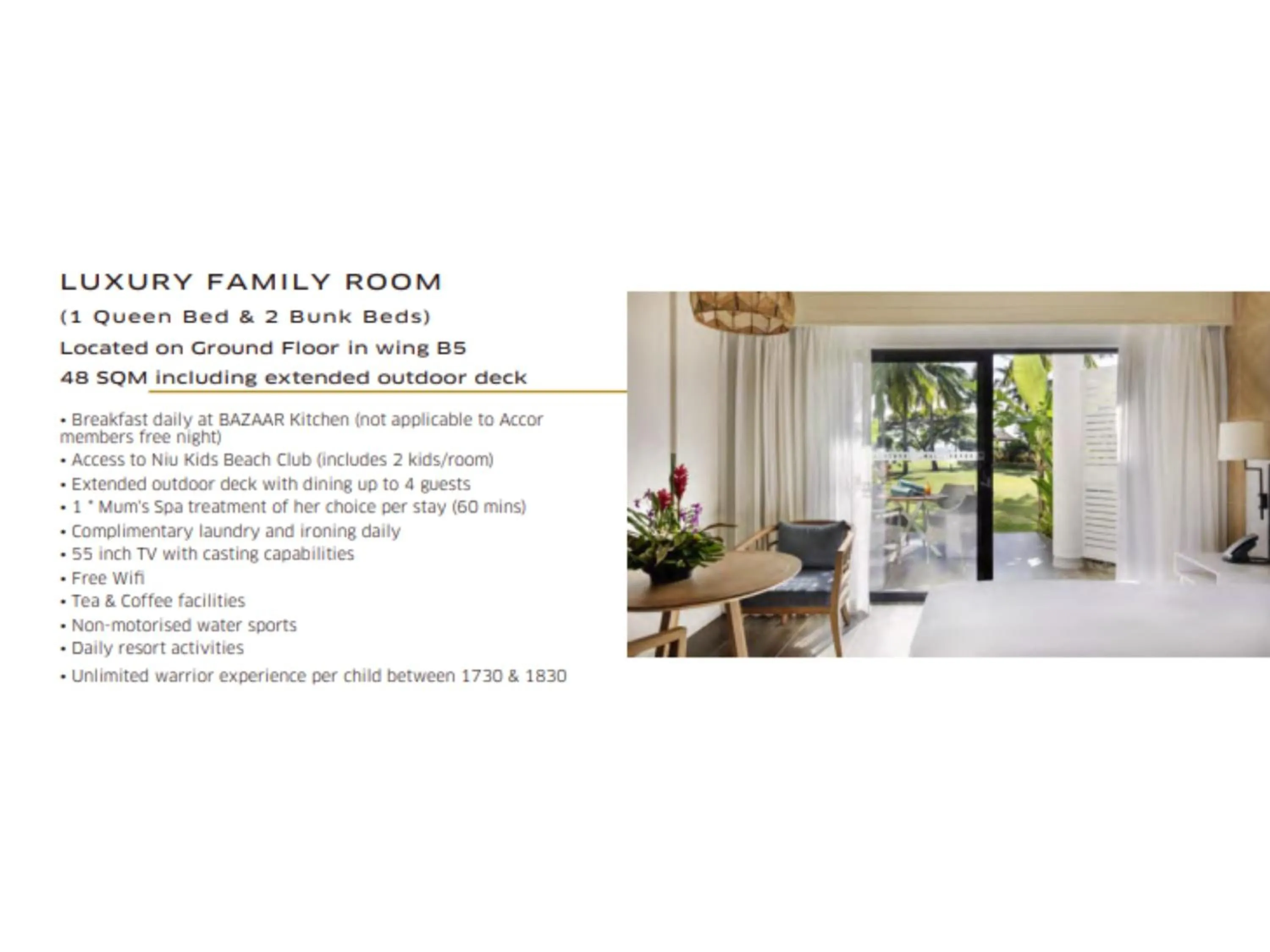 Area and facilities in Sofitel Fiji Resort & Spa