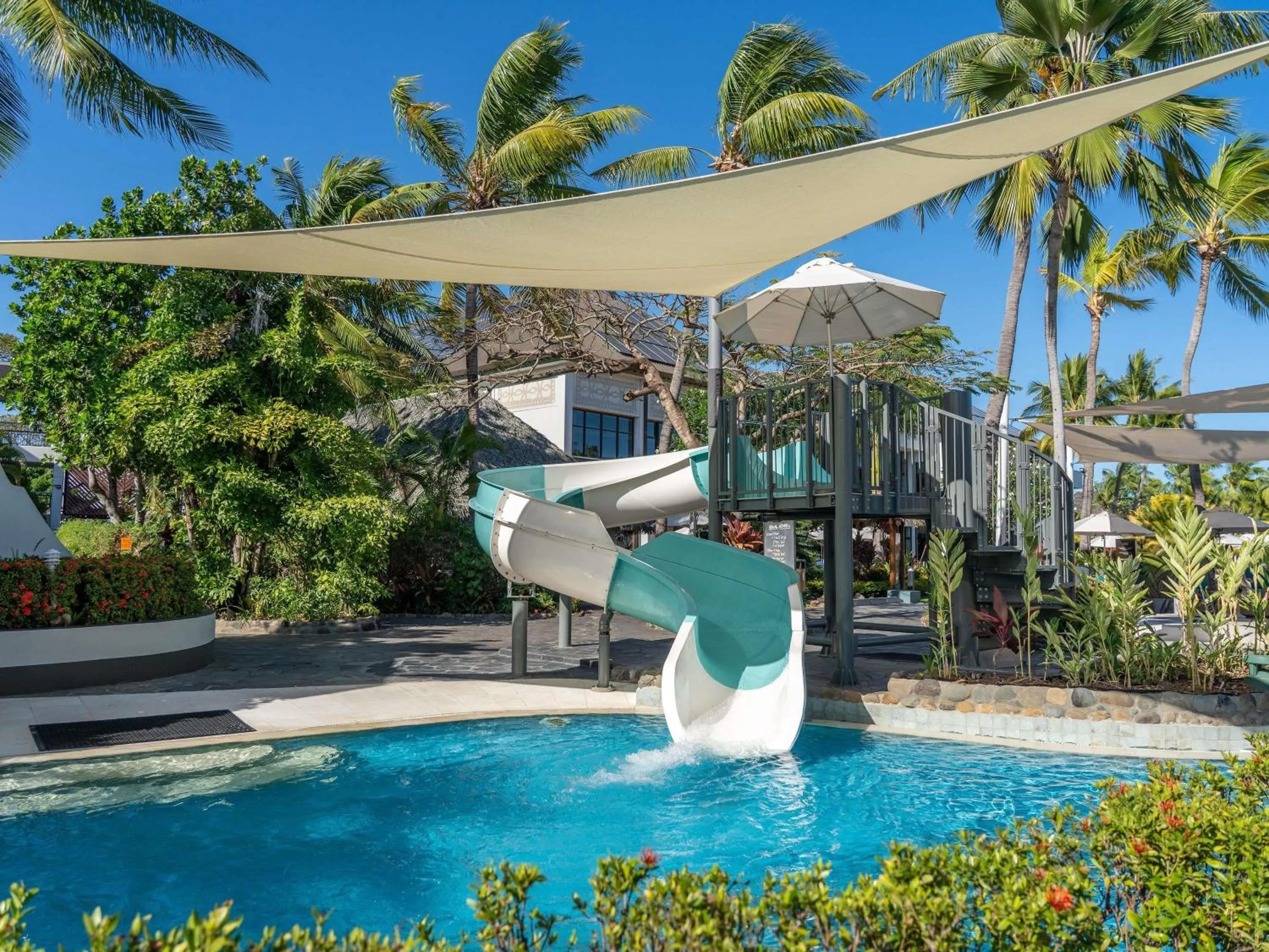 Pool view in Sofitel Fiji Resort & Spa