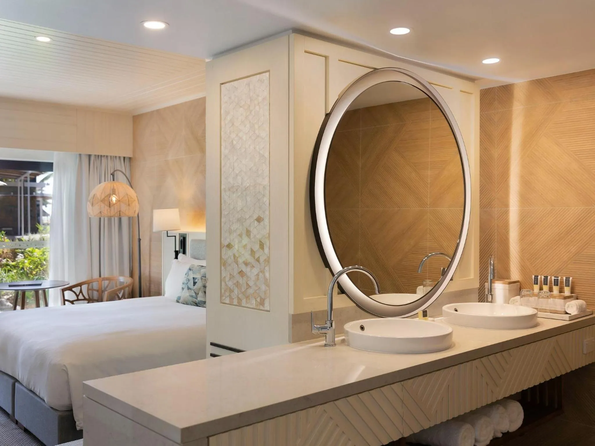 Bathroom, Bed in Sofitel Fiji Resort & Spa