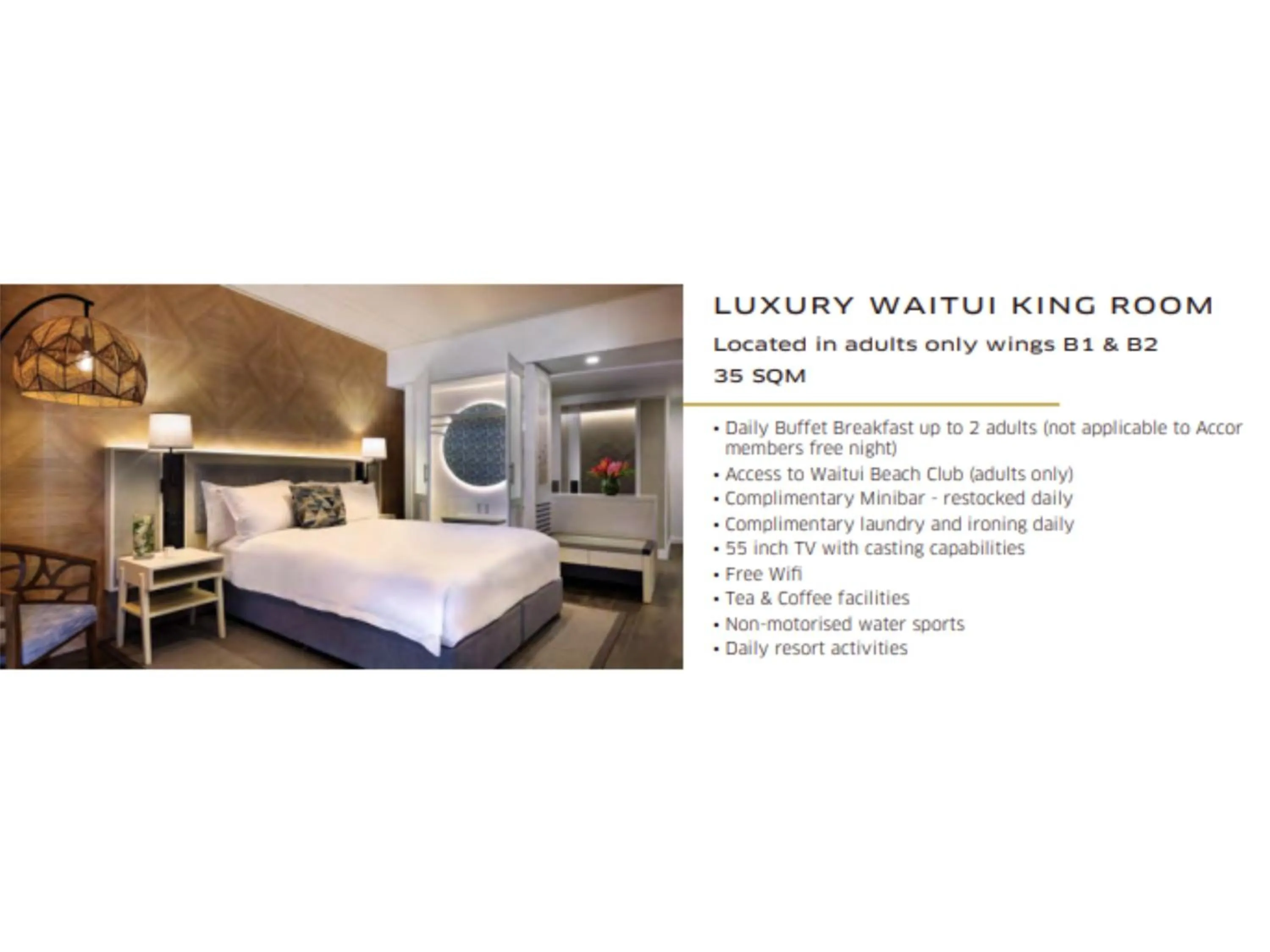 Area and facilities, Bed in Sofitel Fiji Resort & Spa