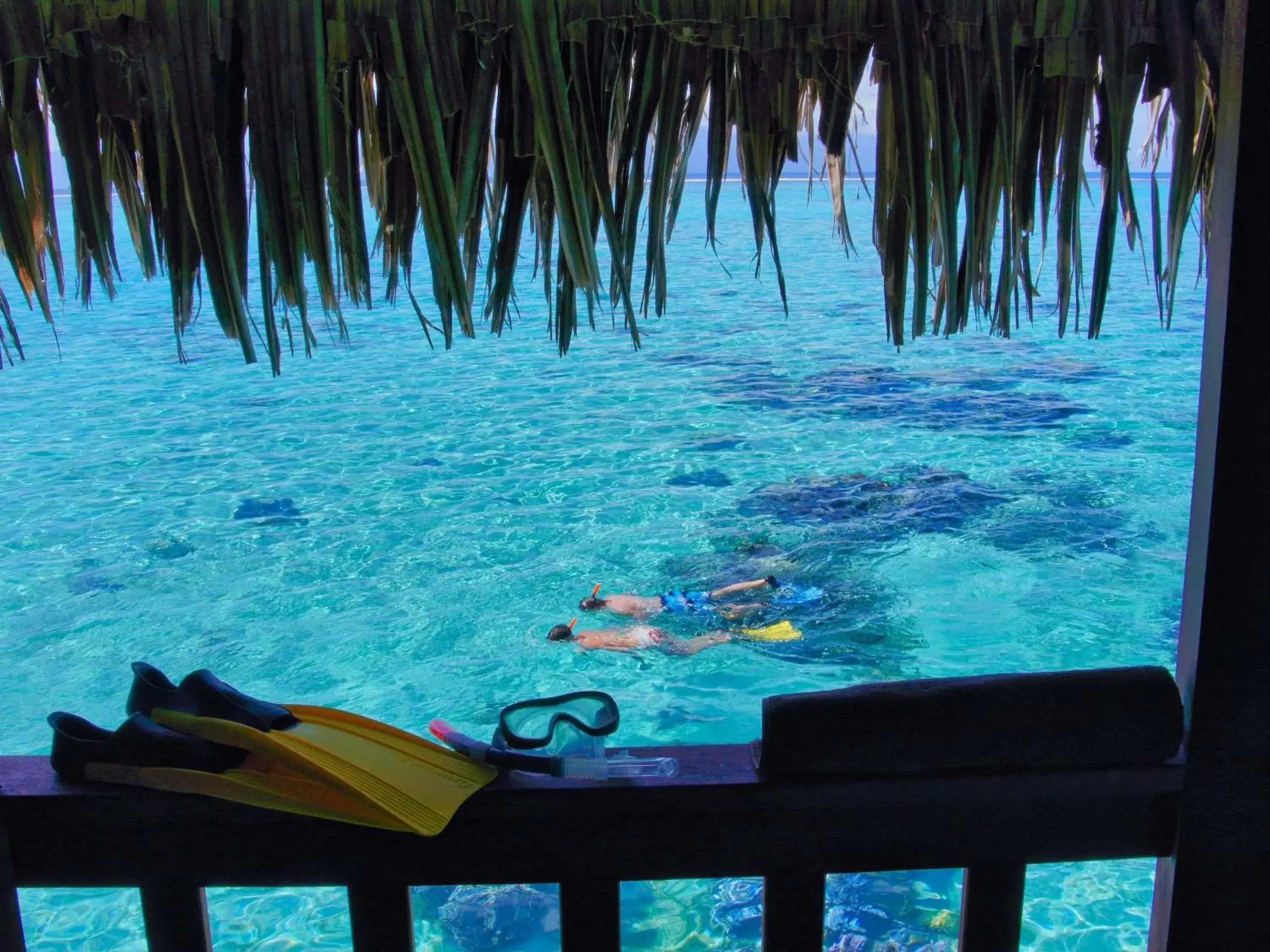 Bedroom in Sofitel Kia Ora Moorea Beach Resort Bedroom in Sofitel Kia Ora Moorea Beach Resort