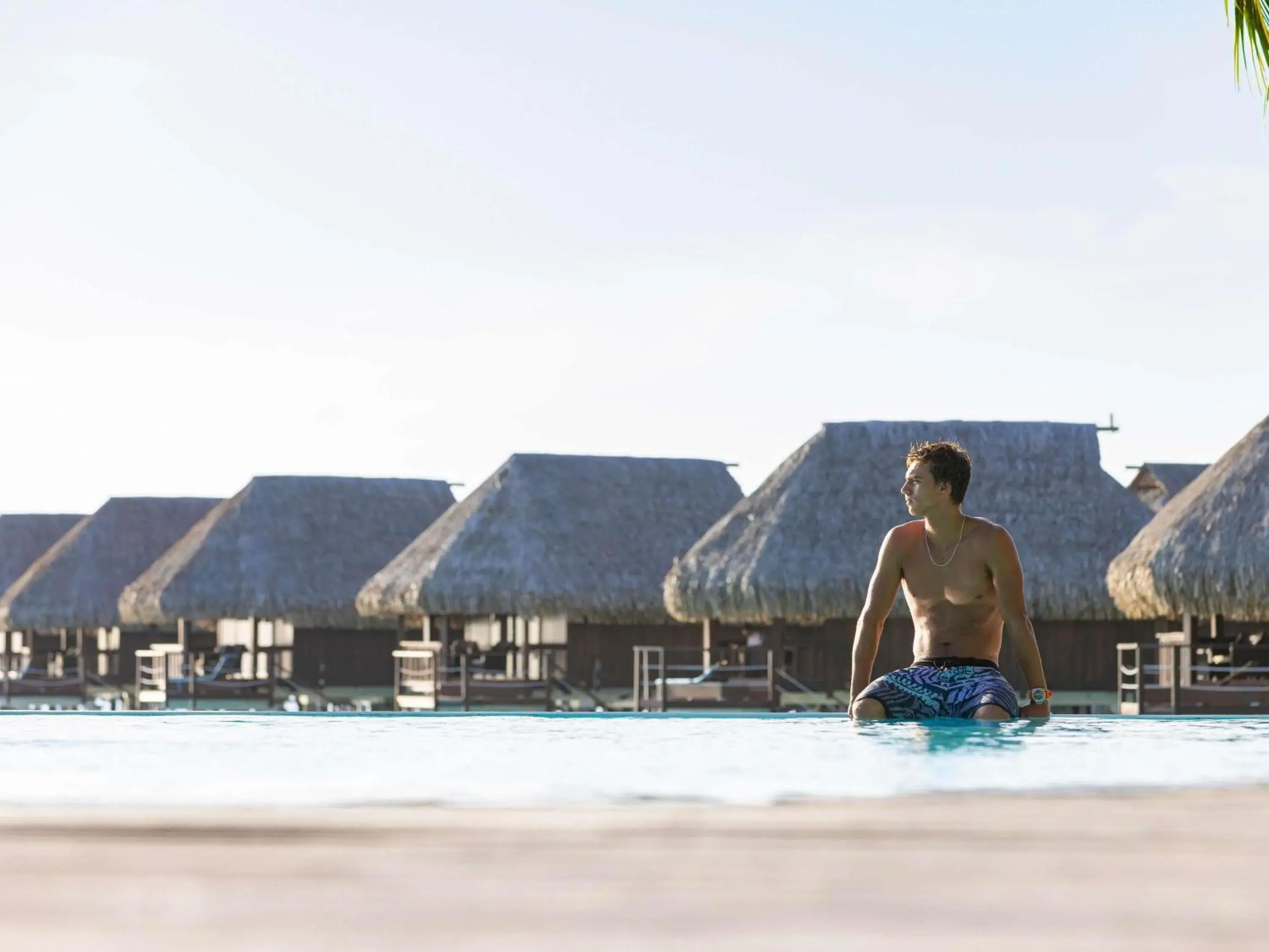 Pool view in Sofitel Kia Ora Moorea Beach Resort Pool view in Sofitel Kia Ora Moorea Beach Resort
