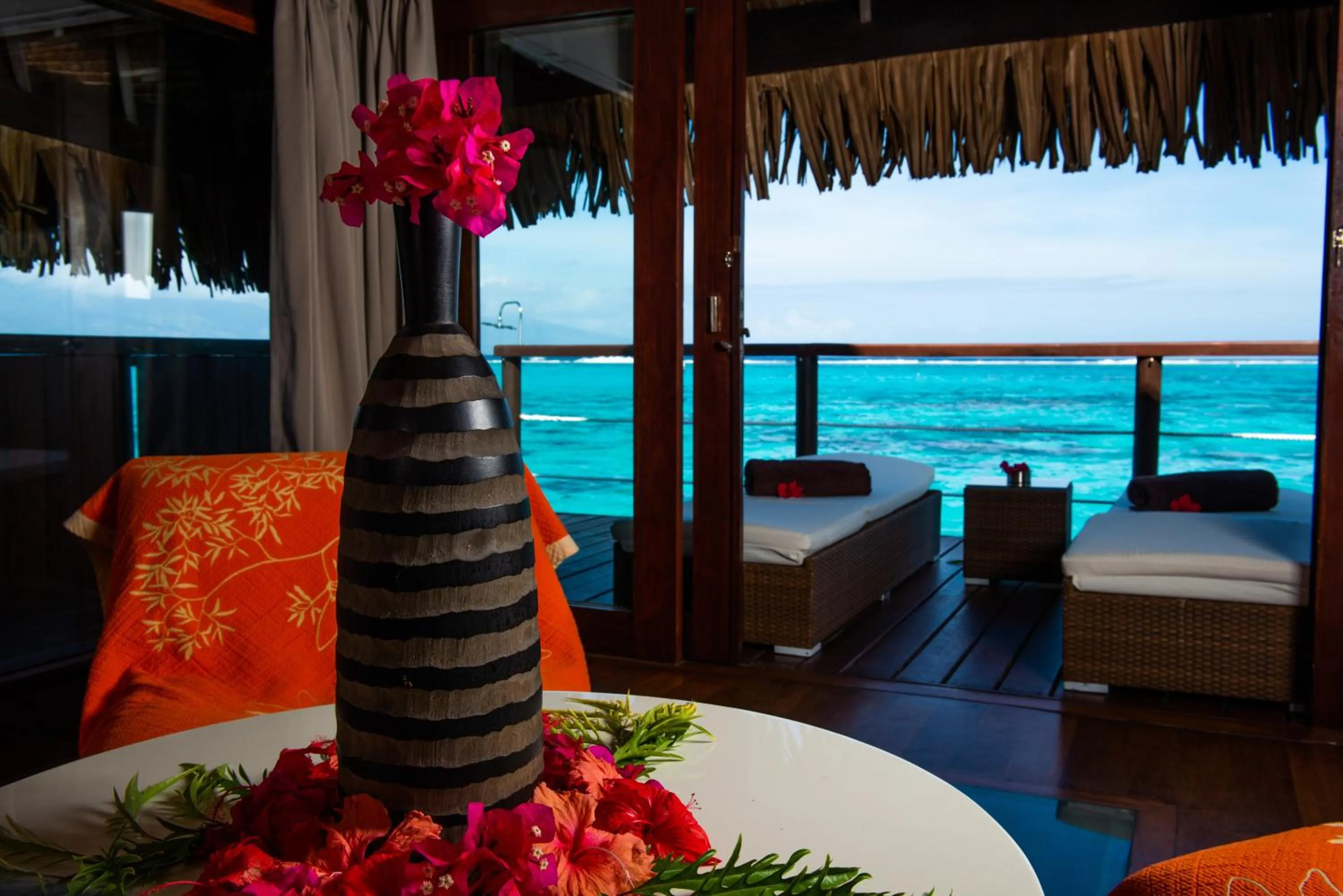 Sea view in Sofitel Kia Ora Moorea Beach Resort