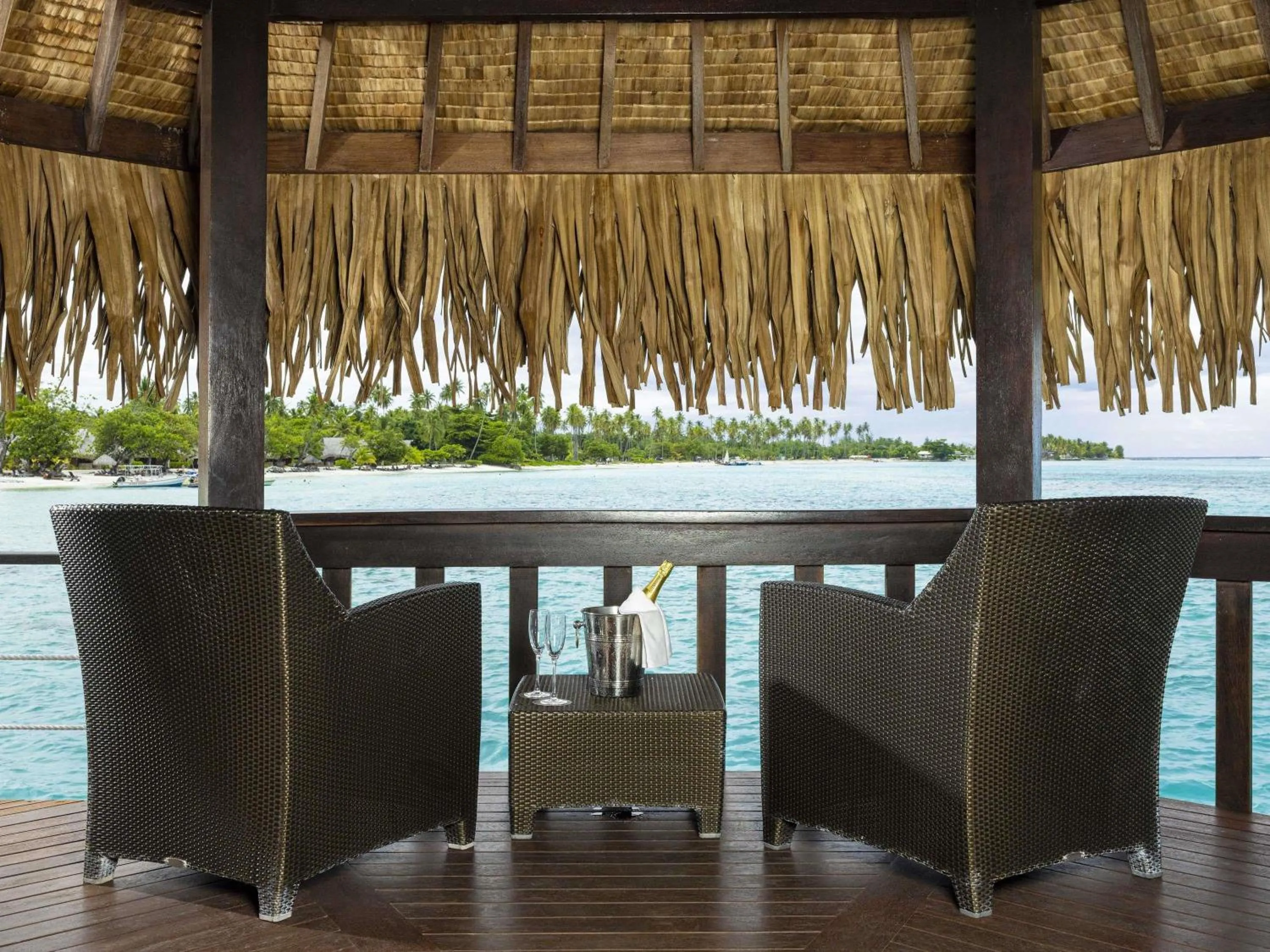 Bedroom in Sofitel Kia Ora Moorea Beach Resort