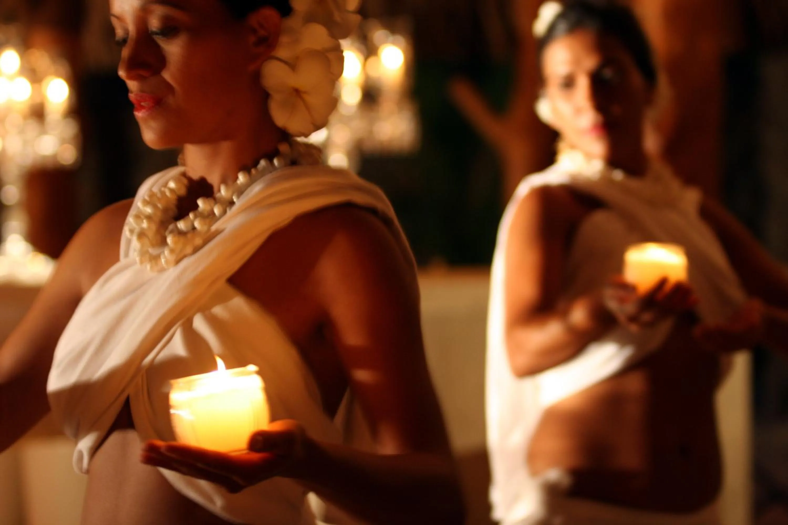 Evening entertainment in Sofitel Kia Ora Moorea Beach Resort