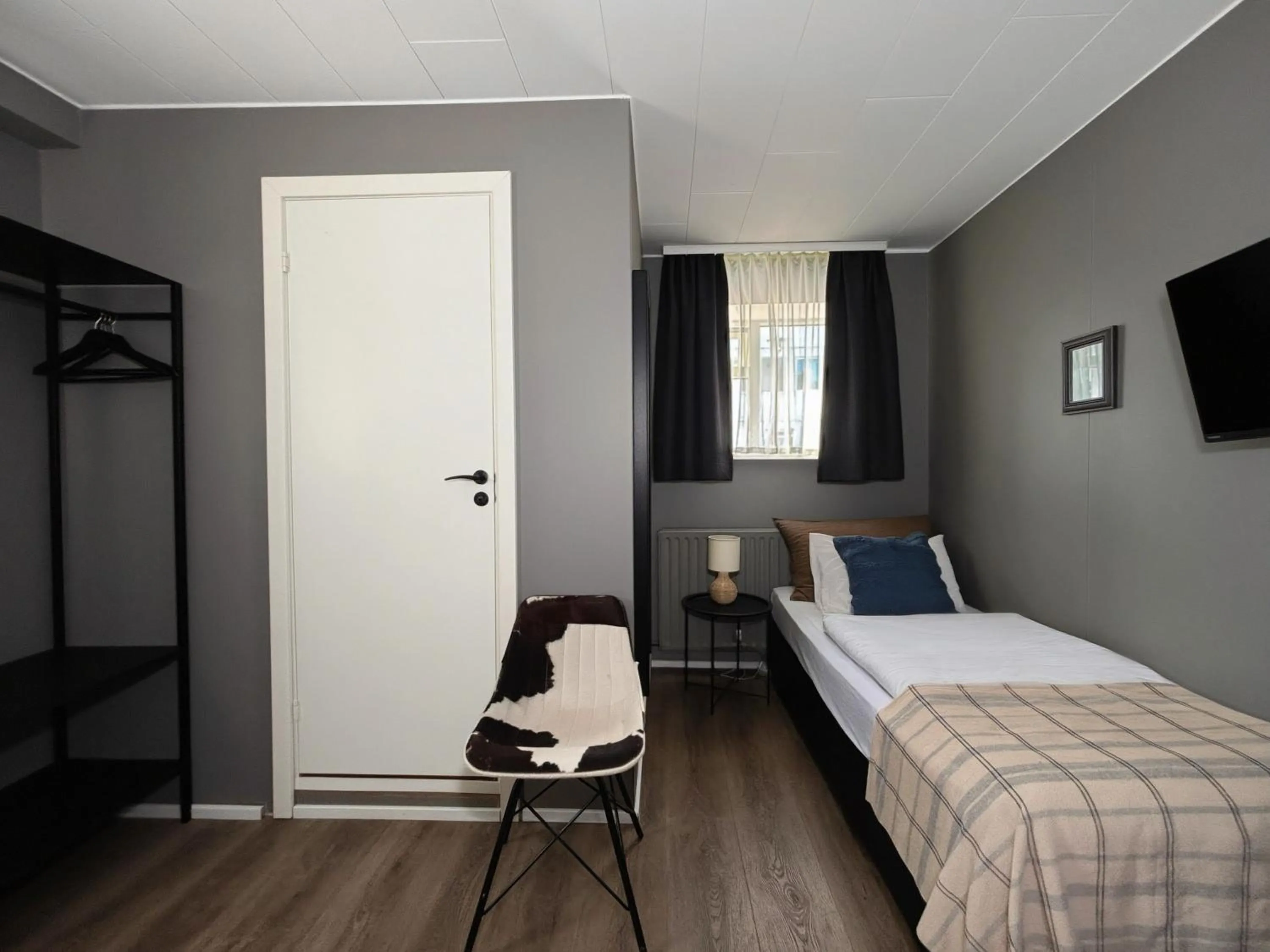 Bed in Hotel Leifur Eiriksson