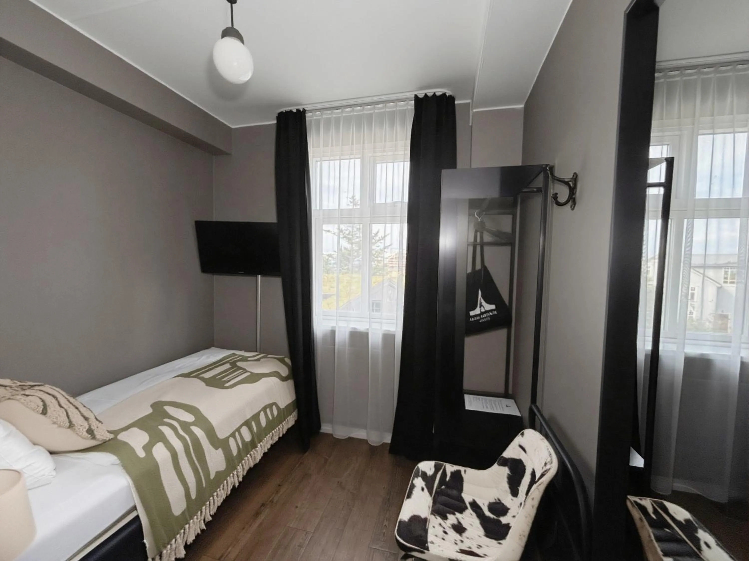 Bed in Hotel Leifur Eiriksson