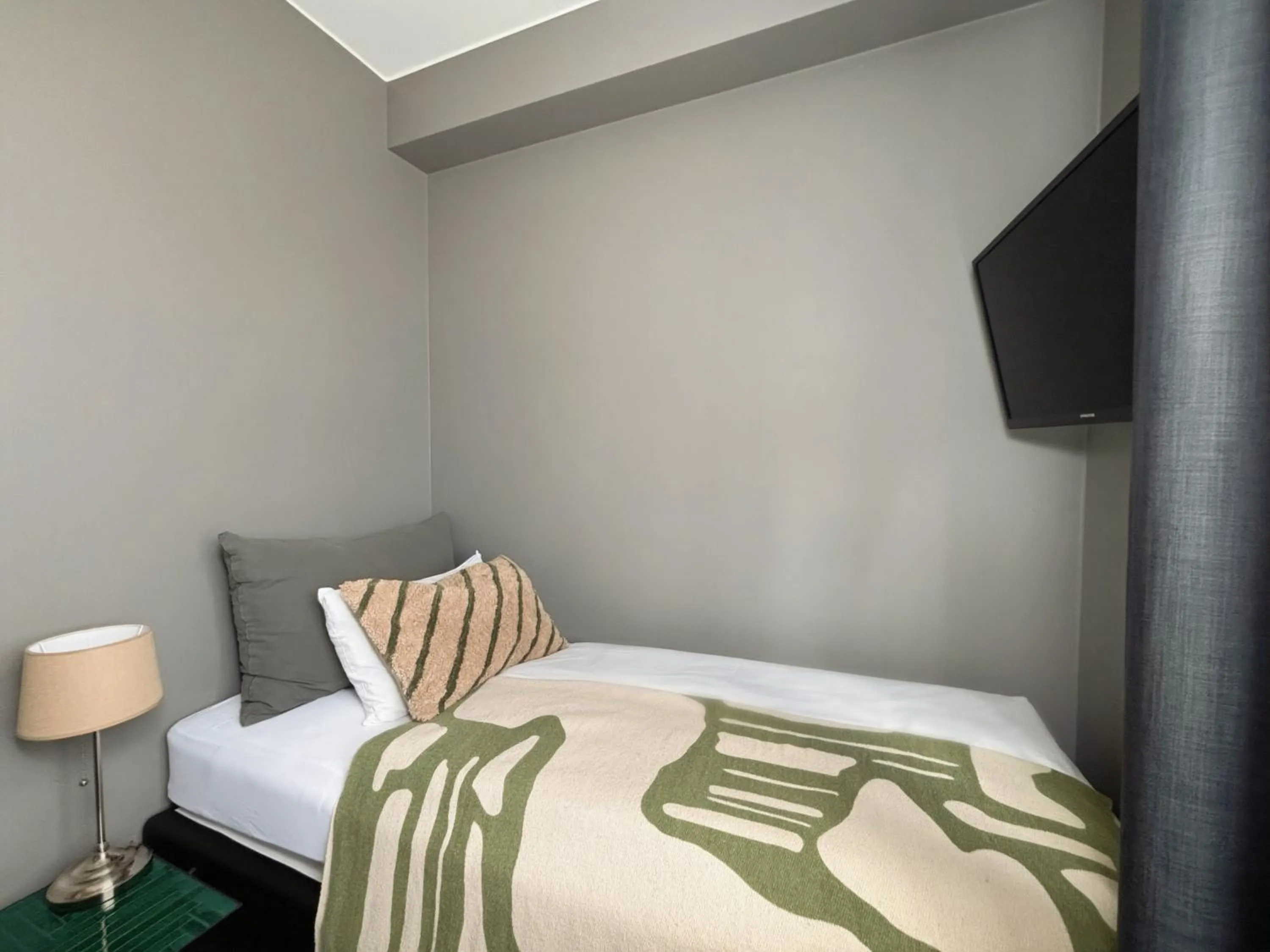 Bed in Hotel Leifur Eiriksson