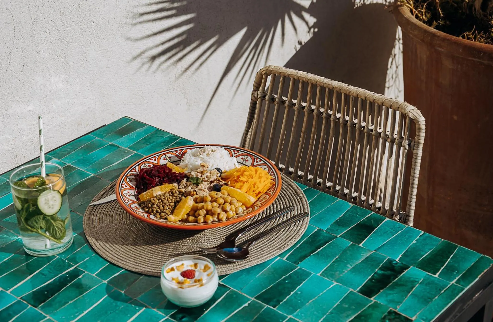 Patio in Riad Villa Wengé & Spa