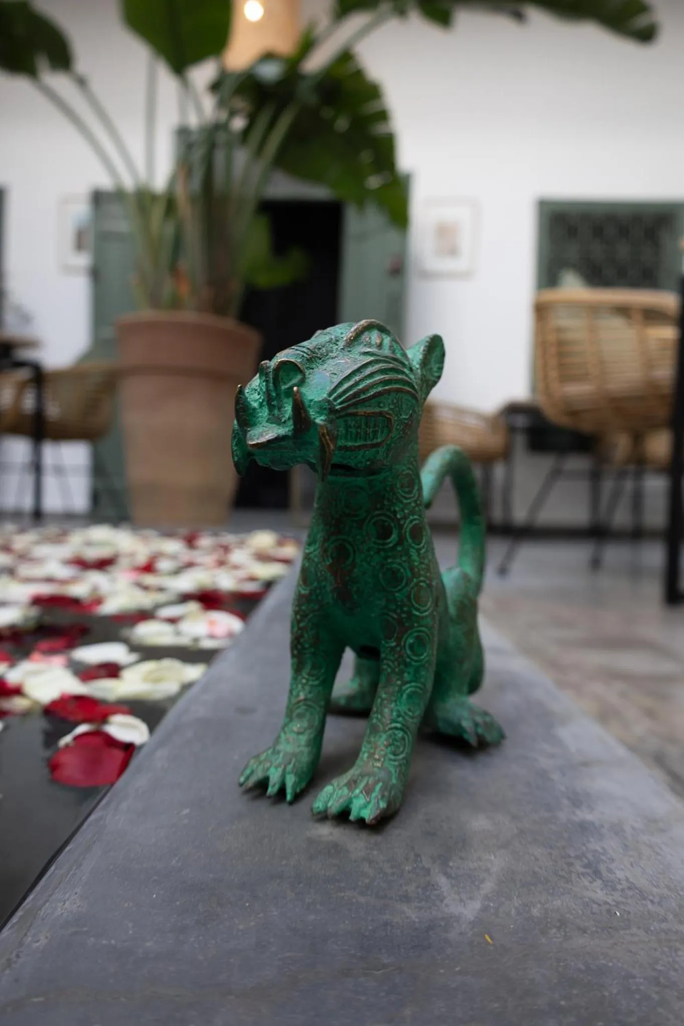 Decorative detail in Riad Villa Wengé & Spa