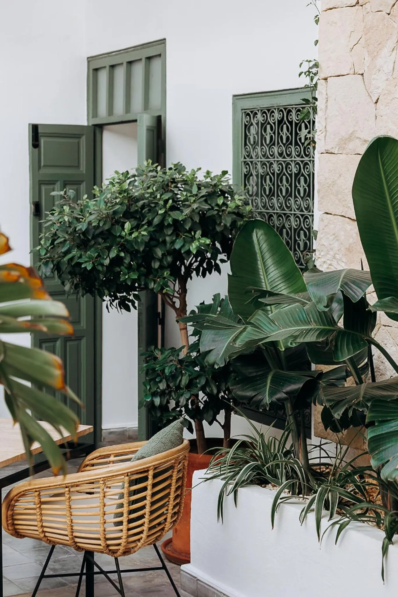 Patio in Riad Villa Wengé & Spa