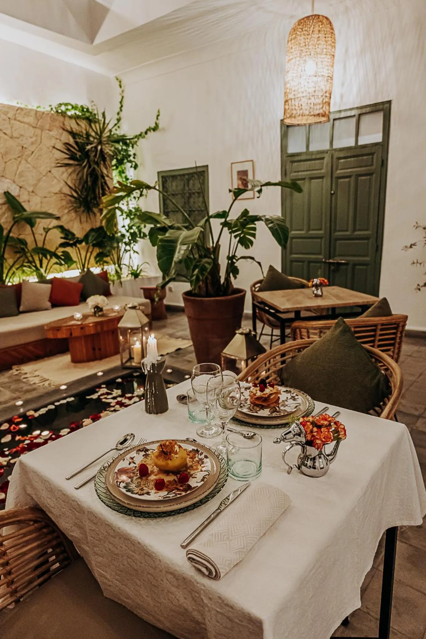 Restaurant/places to eat in Riad Villa Wengé & Spa