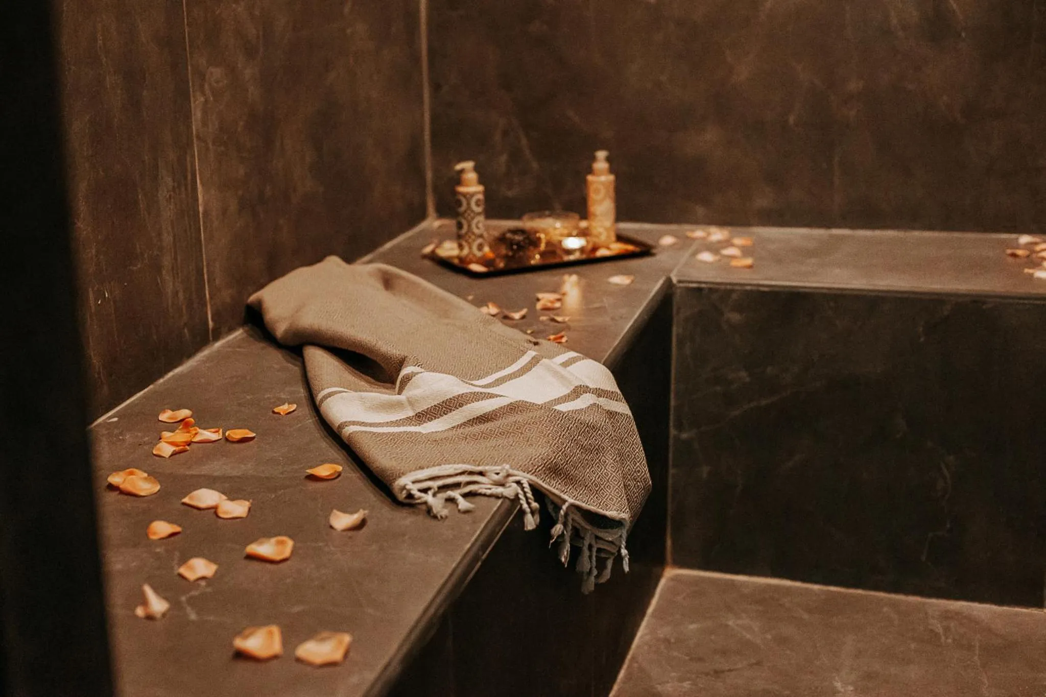 Steam room in Riad Villa Wengé & Spa