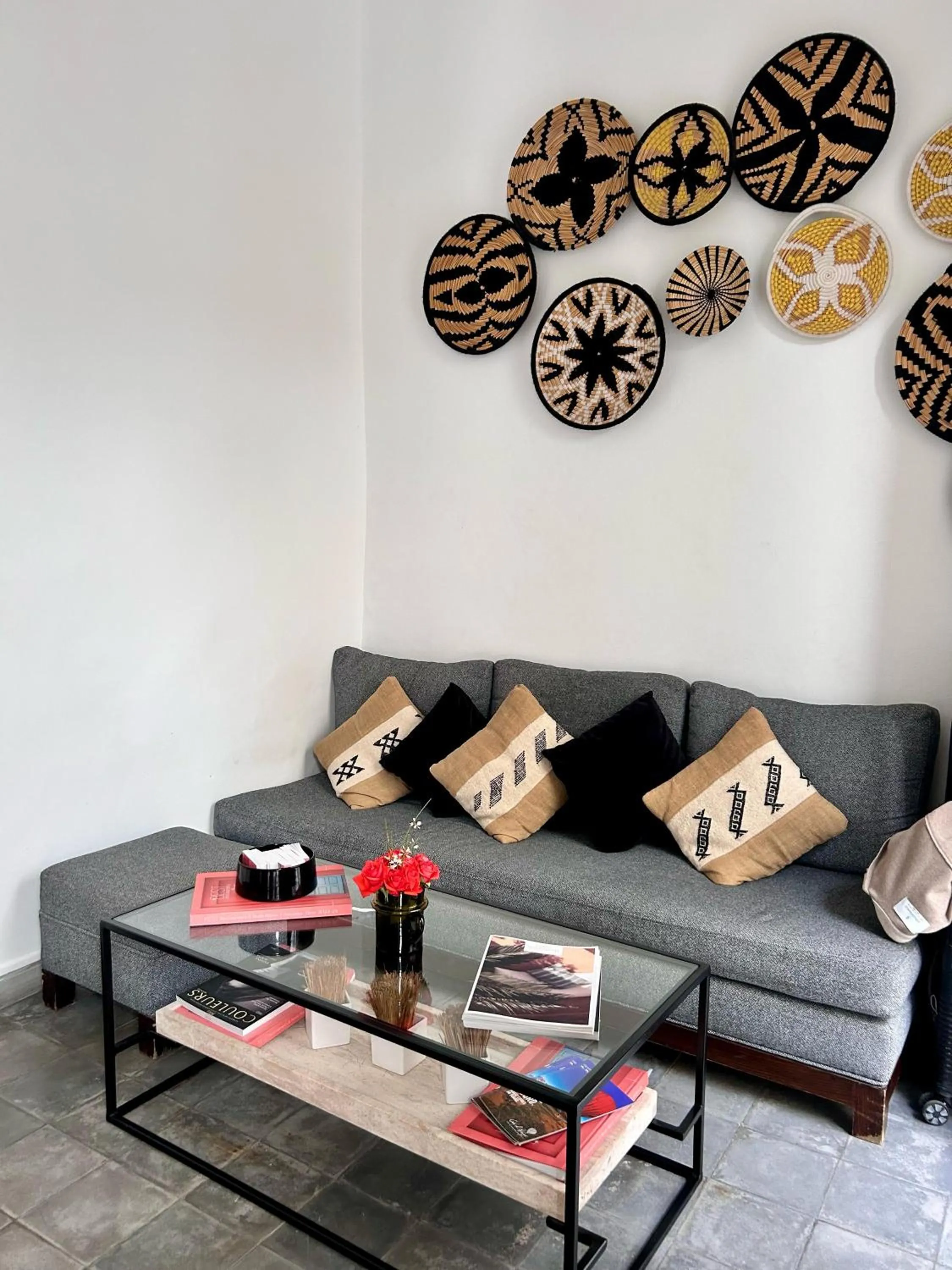 Living room in Riad Villa Wengé & Spa