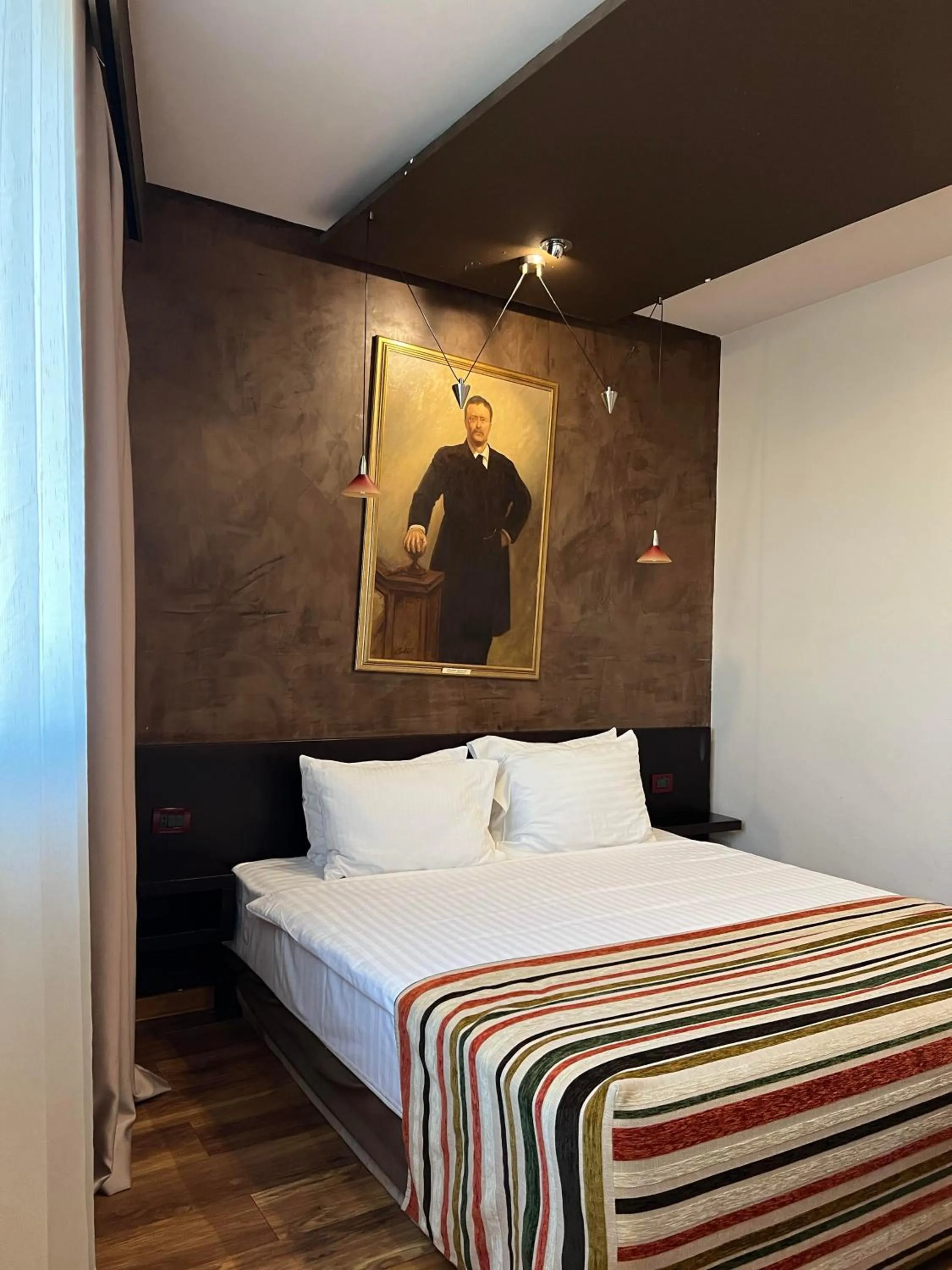 Bedroom, Bed in Design Hotel Mr President