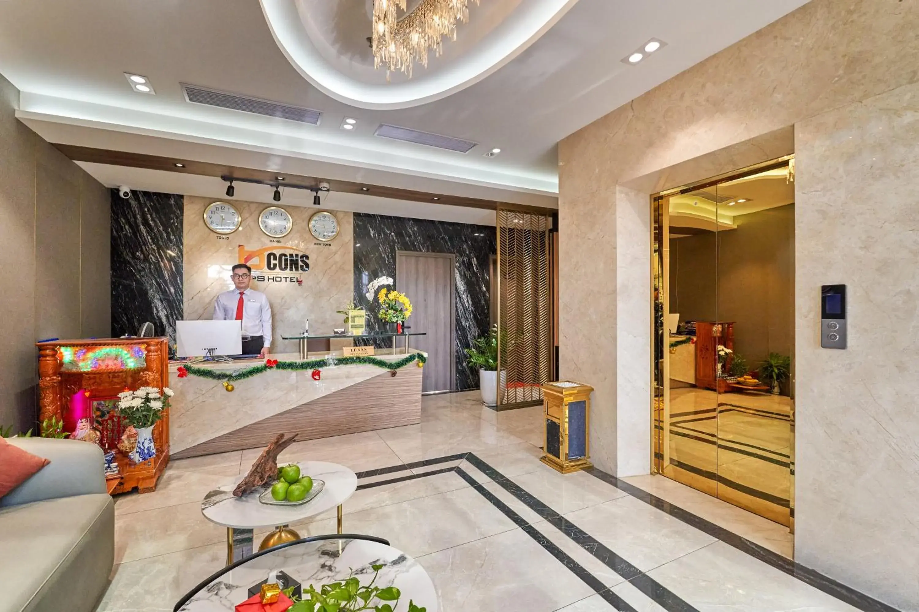 Lobby or reception, Bed in Bcons PS Hotel and Apartment- Newly Opened Hotel Lobby or reception, Bed in Bcons PS Hotel and Apartment- Newly Opened Hotel
