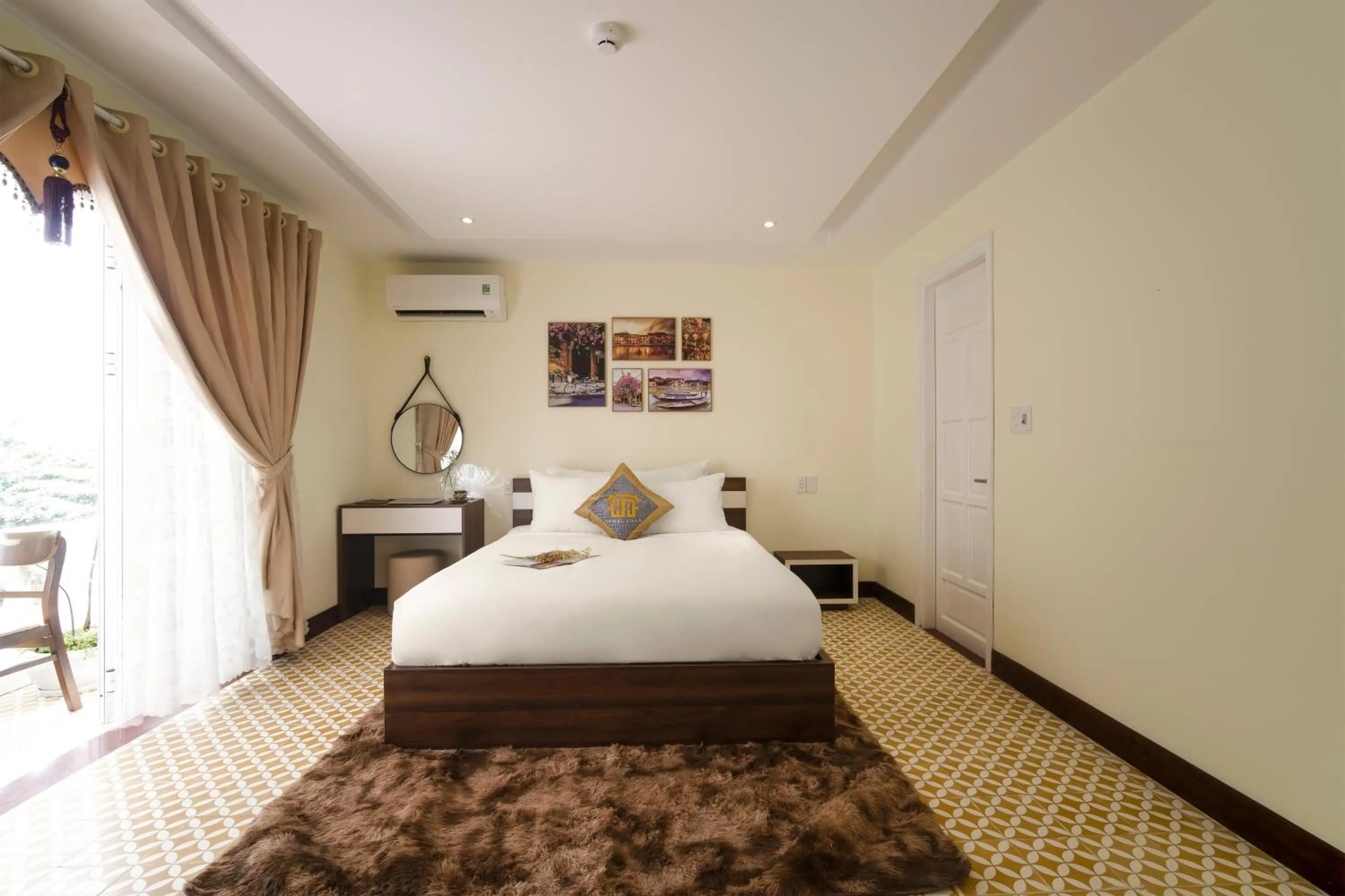 Bed in Hawal Boutique Villa Hoi An