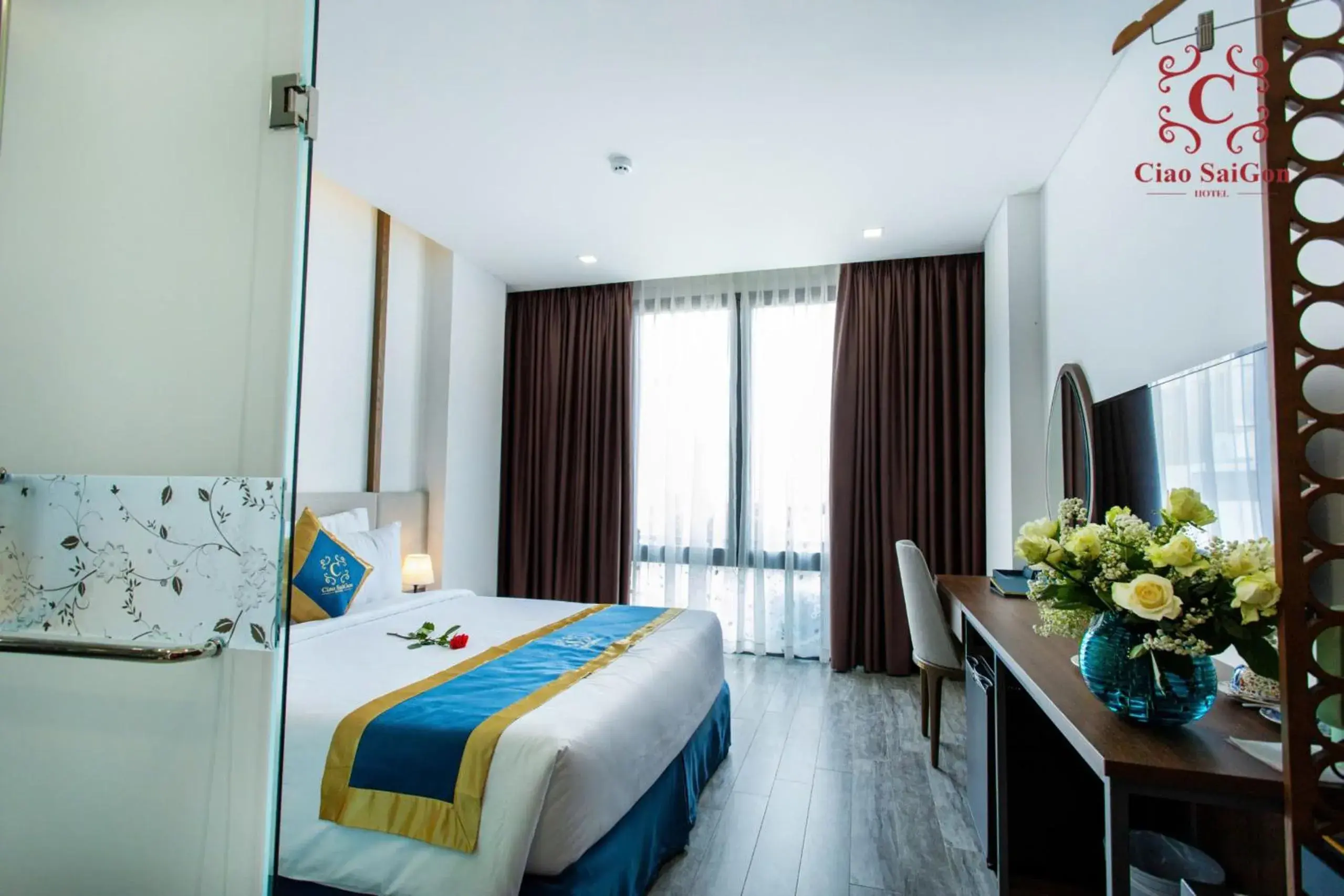 Photo of the whole room, Bed in Ciao Saigon 2 Hotel Photo of the whole room, Bed in Ciao Saigon 2 Hotel