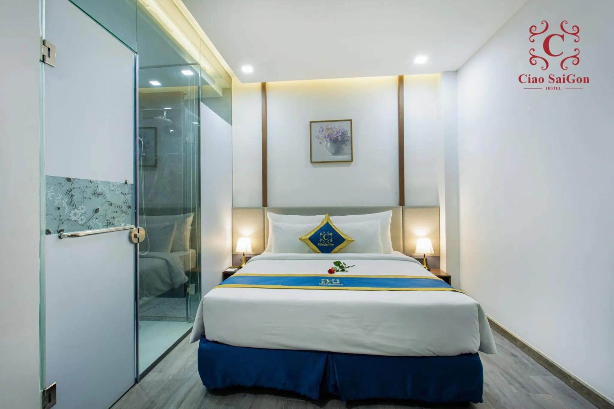 Bed in Ciao Saigon 2 Hotel