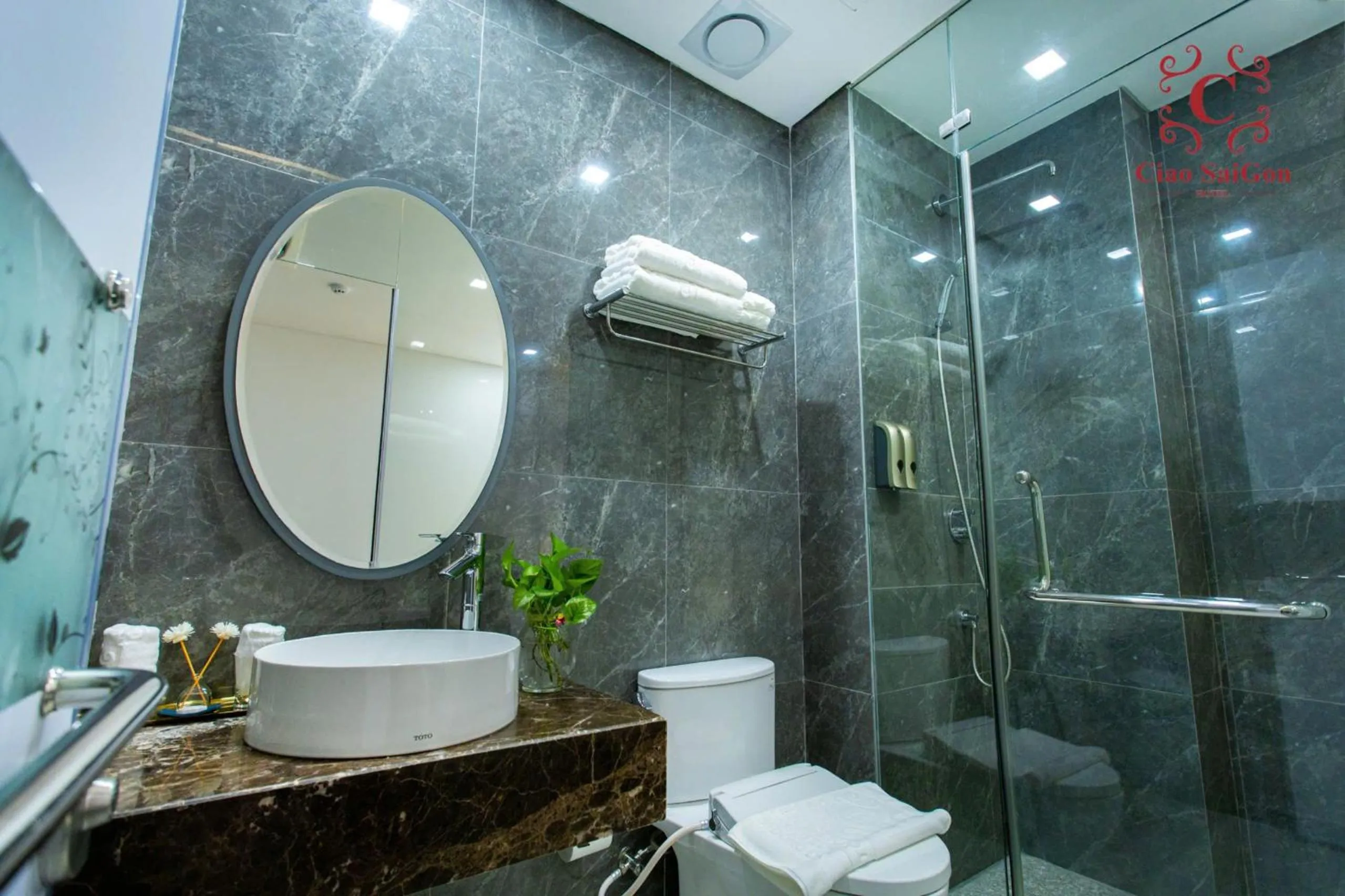 Shower in Ciao Saigon 2 Hotel