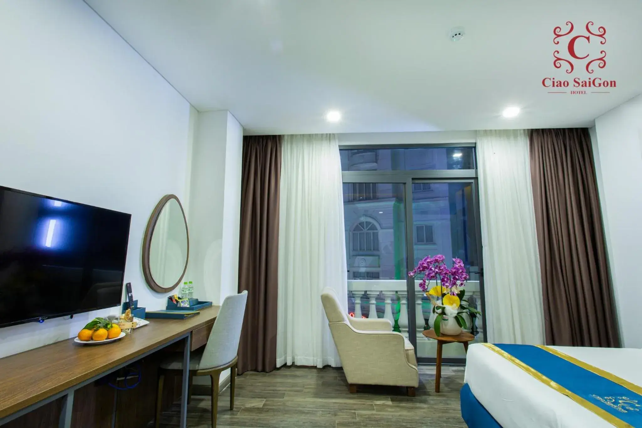 Photo of the whole room, Bed in Ciao Saigon 2 Hotel Photo of the whole room, Bed in Ciao Saigon 2 Hotel