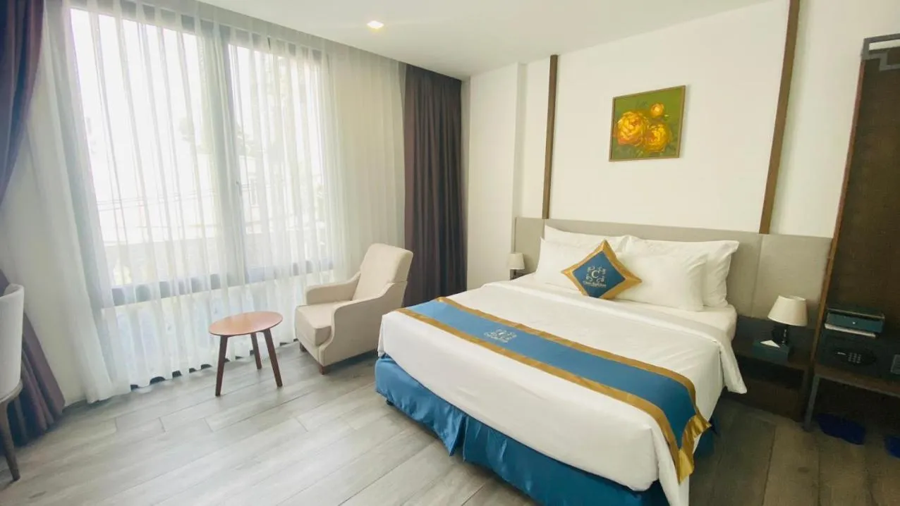 Bed in Ciao Saigon 2 Hotel