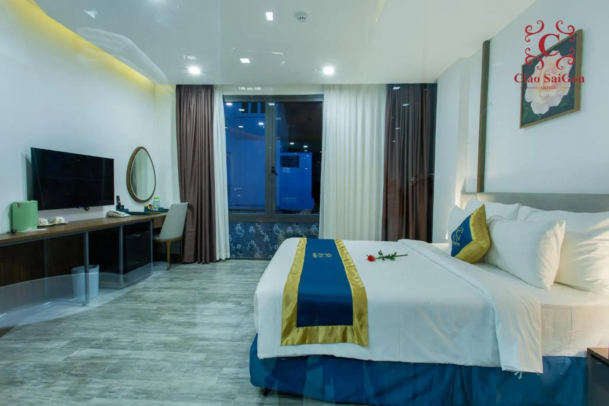 Bed in Ciao Saigon 2 Hotel Bed in Ciao Saigon 2 Hotel