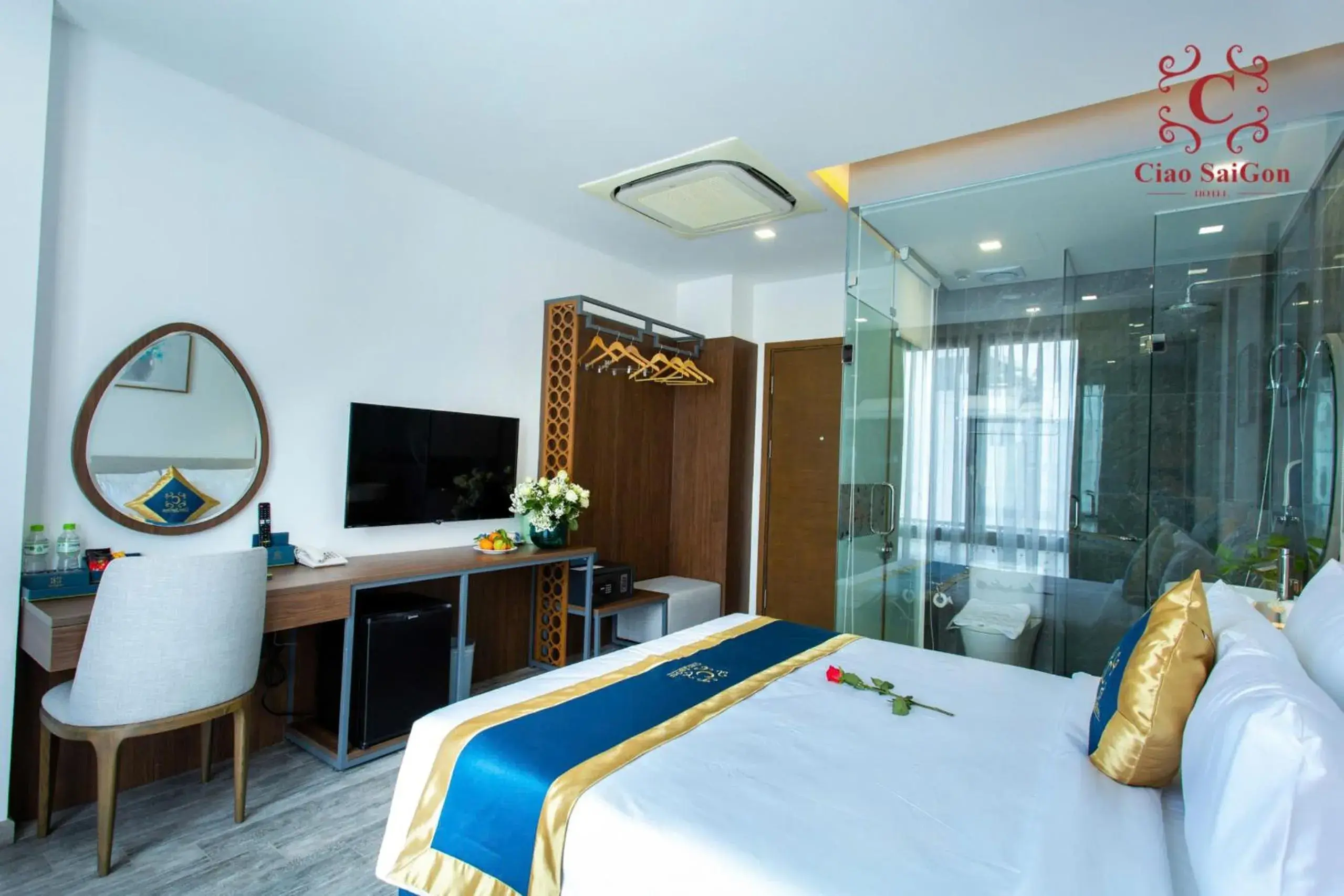 Bed in Ciao Saigon 2 Hotel Bed in Ciao Saigon 2 Hotel