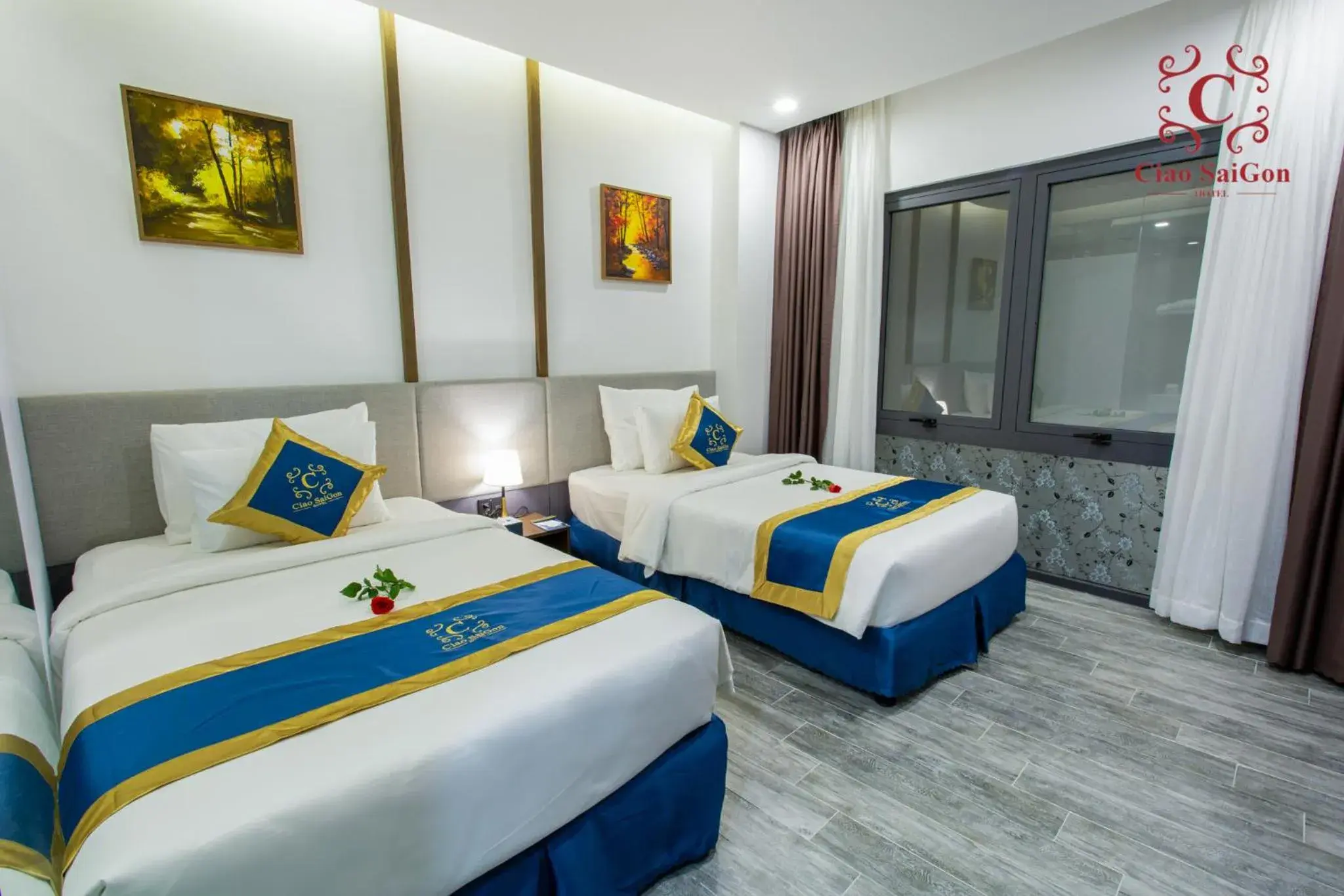 Bed in Ciao Saigon 2 Hotel Bed in Ciao Saigon 2 Hotel