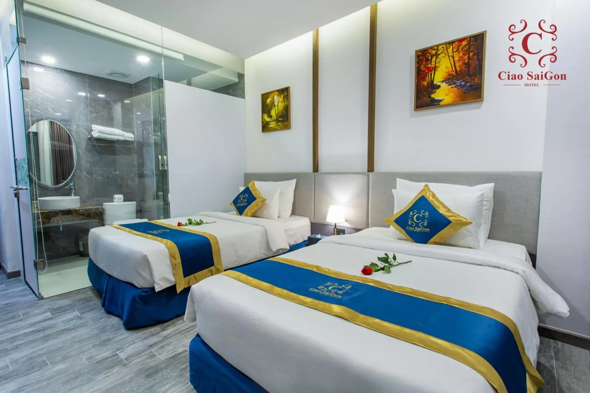 Photo of the whole room, Bed in Ciao Saigon 2 Hotel Photo of the whole room, Bed in Ciao Saigon 2 Hotel