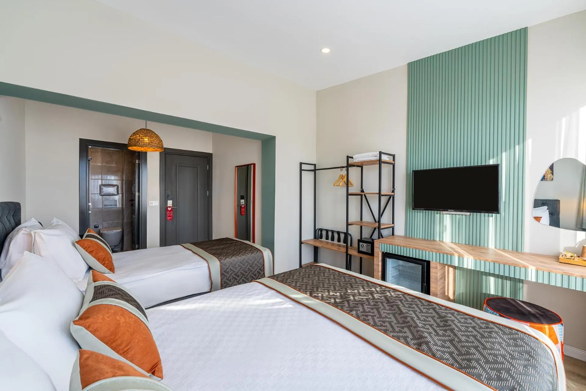 Bed in Echinus Lara Hotel